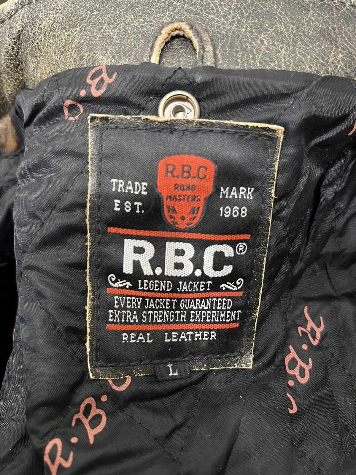 Japanese Brand 🔥 70s VINTAGE RBC LEATHER ROAD MASTER MOTO RIDER JACKET Size US L / EU 52-54 / 3 - 17 Thumbnail