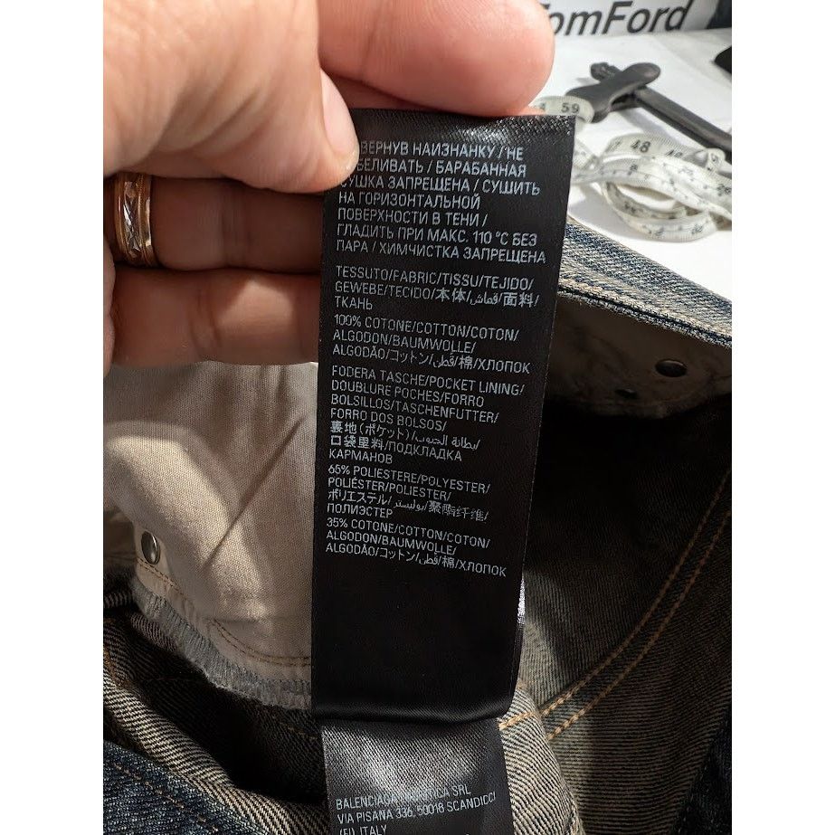 Balenciaga o1rshd1 (Fits XS) Denim Shorts in Light Blue Size US 30 / EU 46 - 18 Thumbnail