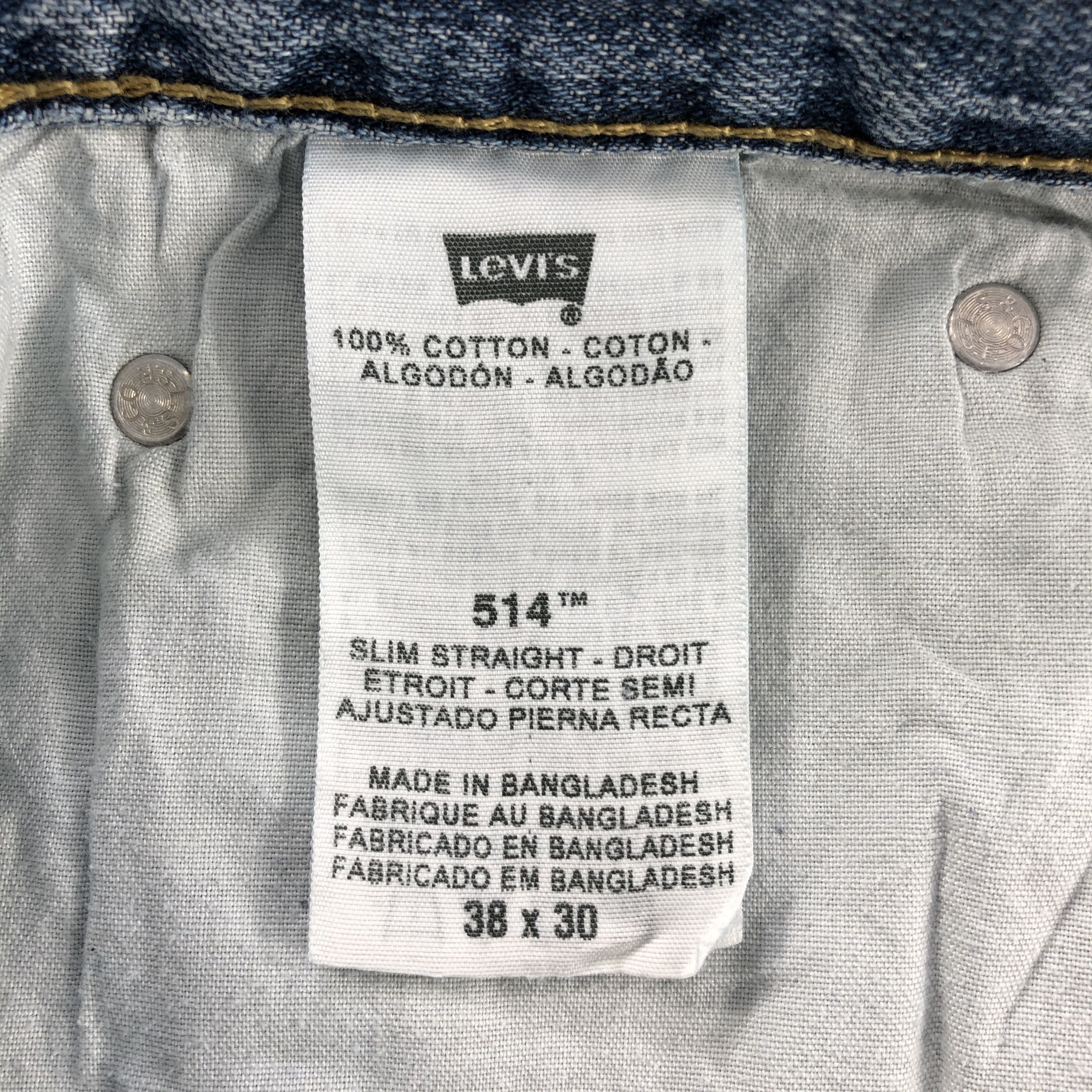 Levi's × Vintage Vintage Blue Wash Levis 514 Jeans-JM1892 Size US 39 - 11 Thumbnail