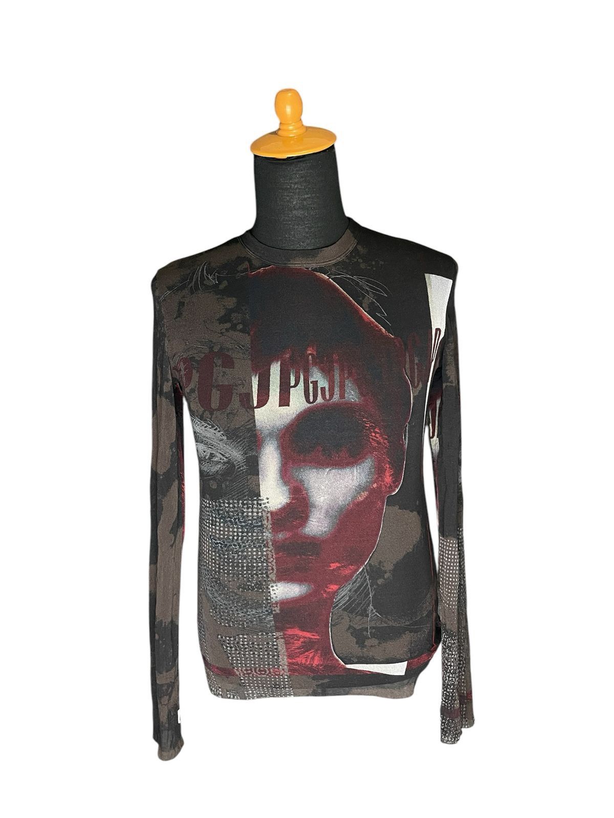 Jean Paul Gaultier SS01 Demon Devil Satan Mesh Long Sleeve T