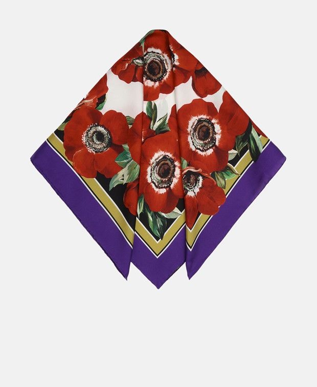 Dolce & Gabbana Silk square scarf Size ONE SIZE - 1 Thumbnail