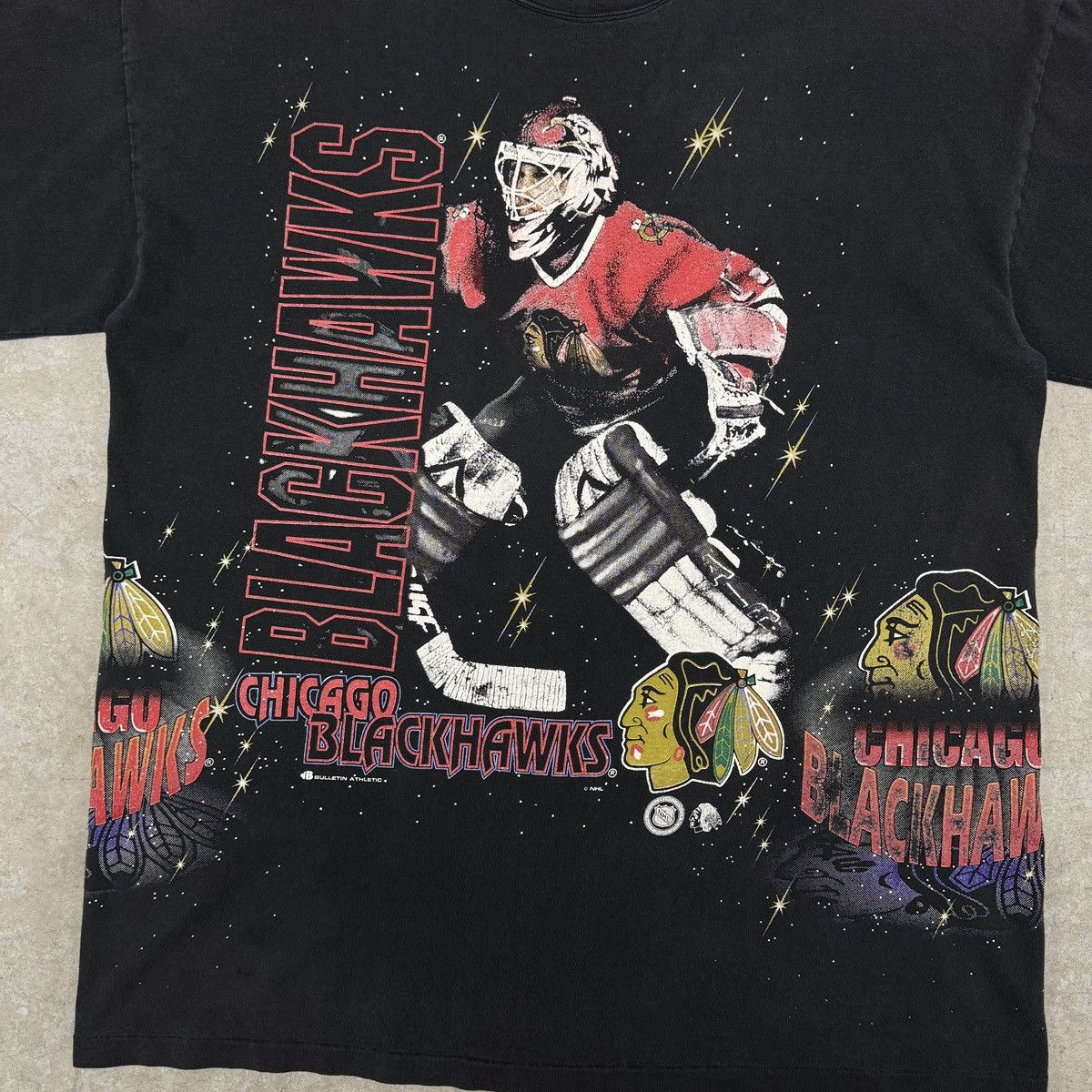 NHL Vintage Chicago Blackhawks All Over Print Shirt Size US XL / EU 56 / 4 - 6 Thumbnail