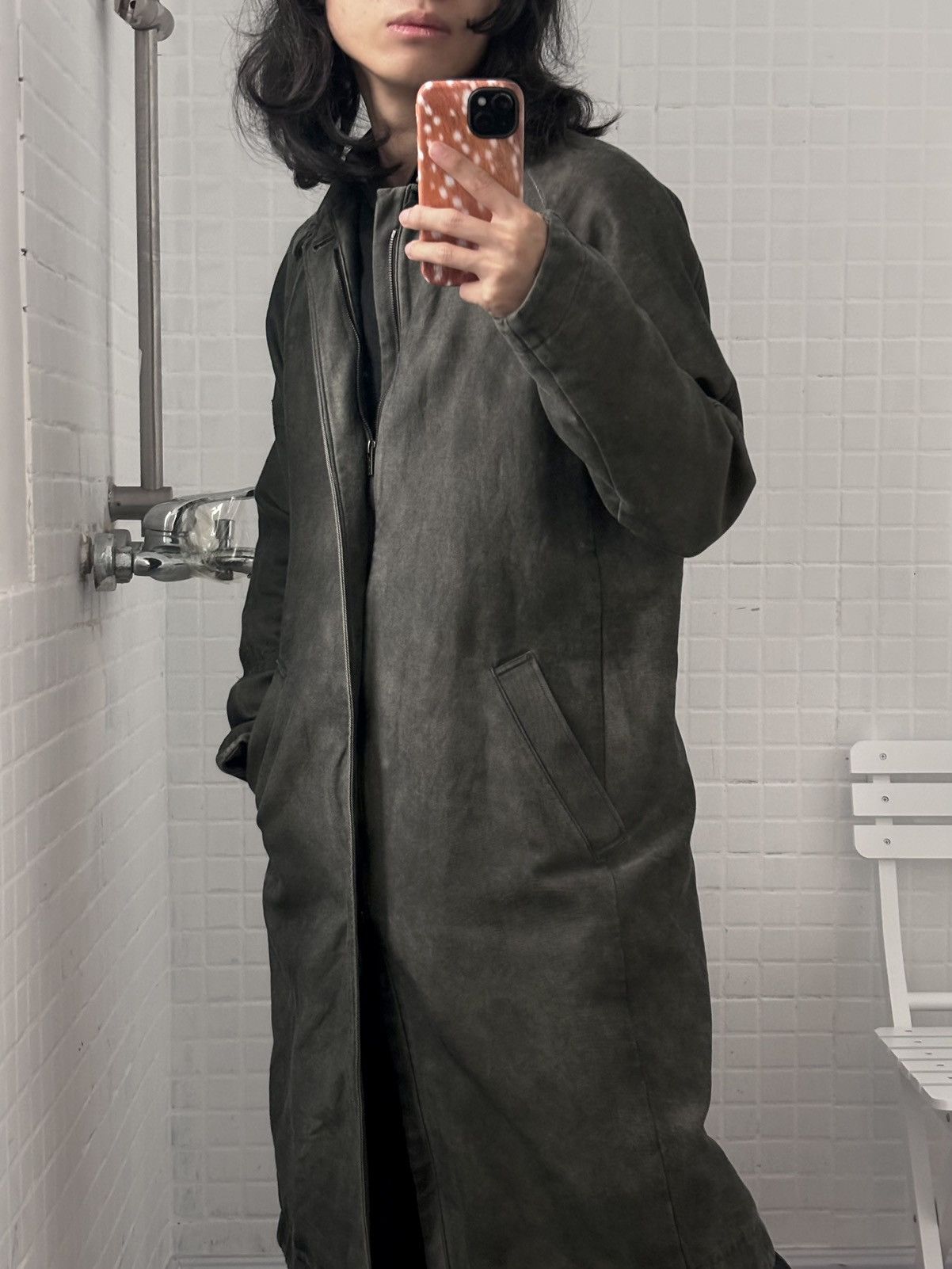 Devoa Devoa | Oil-Stained Distressed Coat Size US M / EU 48-50 / 2 - 3 Thumbnail