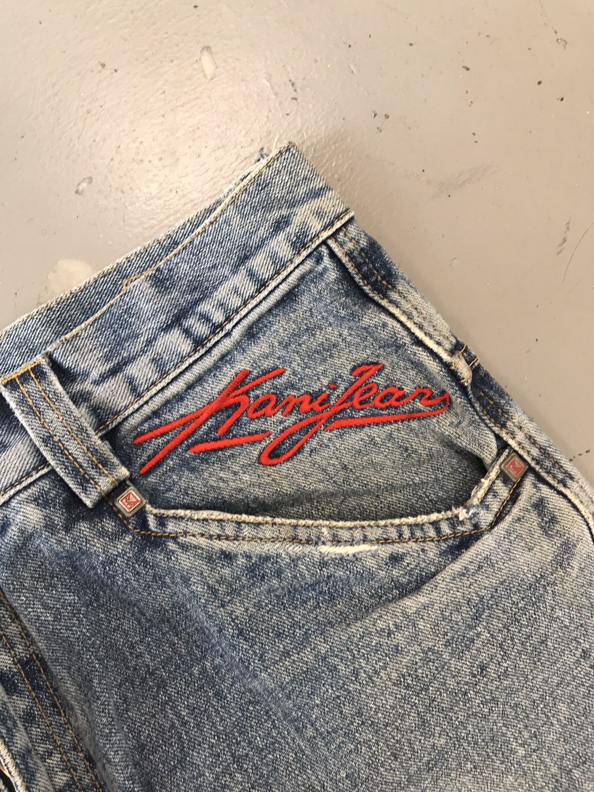 Karl Kani × Vintage Vintage Kani jeans logo embroidered denim Size US 34 / EU 50 - 7 Thumbnail