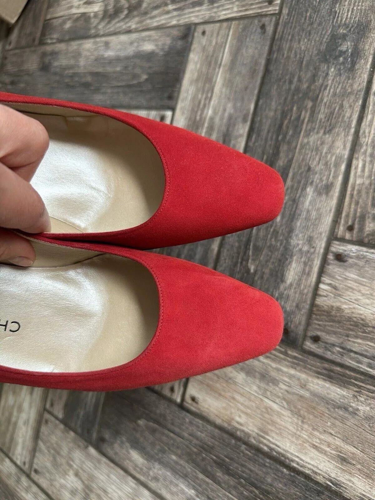 Charles Jourdan Vintage Charles Jourdan Paris Red Heels Suede Leather Shoes Size US 8 / IT 38 - 8 Thumbnail