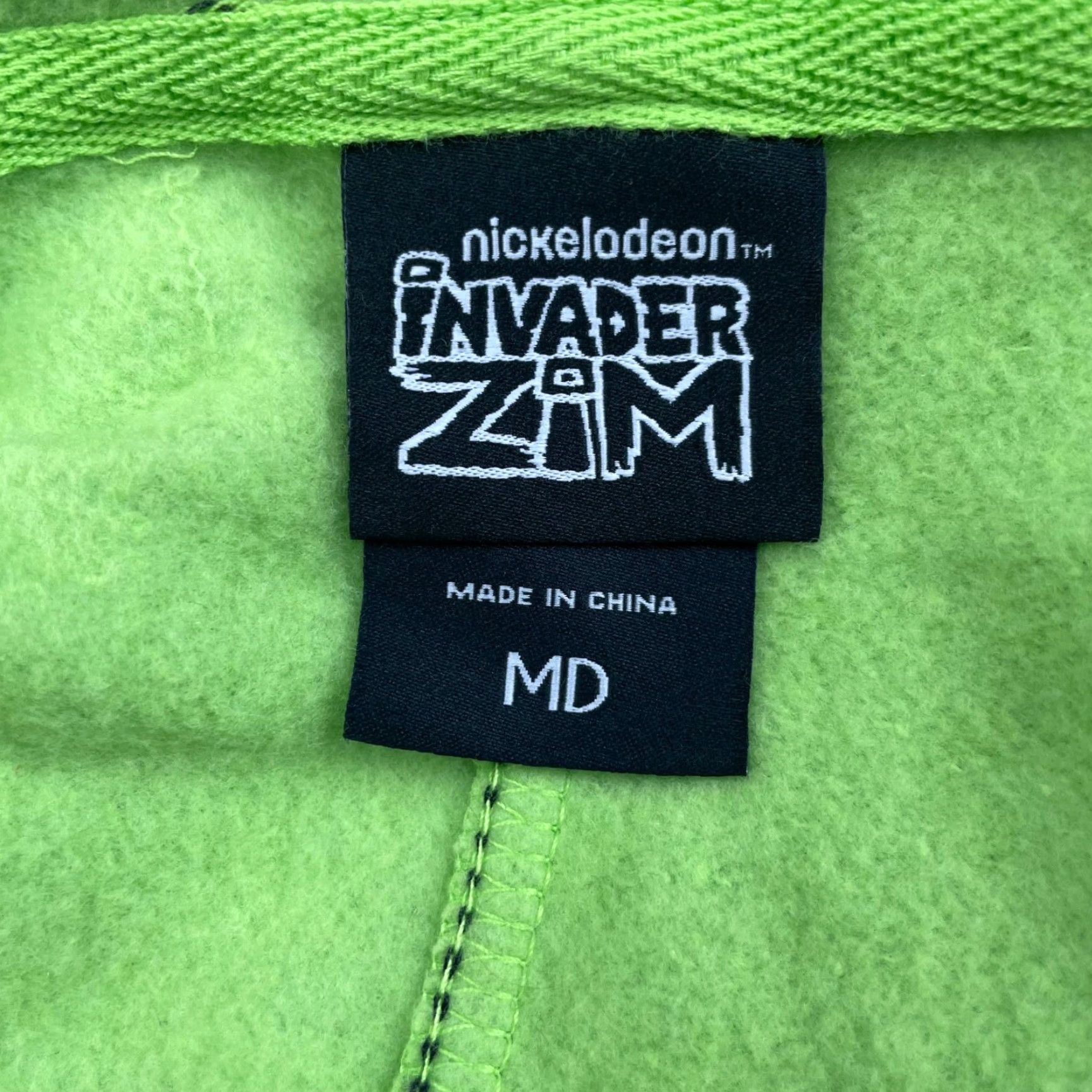 Nickelodeon Nickelodeon Invader Zim Men's Full Zip Hoodie/Jacket Green Medium Size US M / EU 48-50 / 2 - 4 Thumbnail