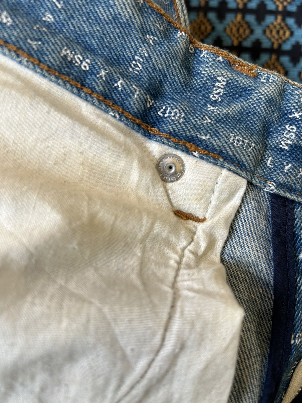 1017 ALYX 9SM MMW x 1017 Alyx 9SM Check Logo Cargo Denim Light Blue Size US 34 / EU 50 - 15 Thumbnail