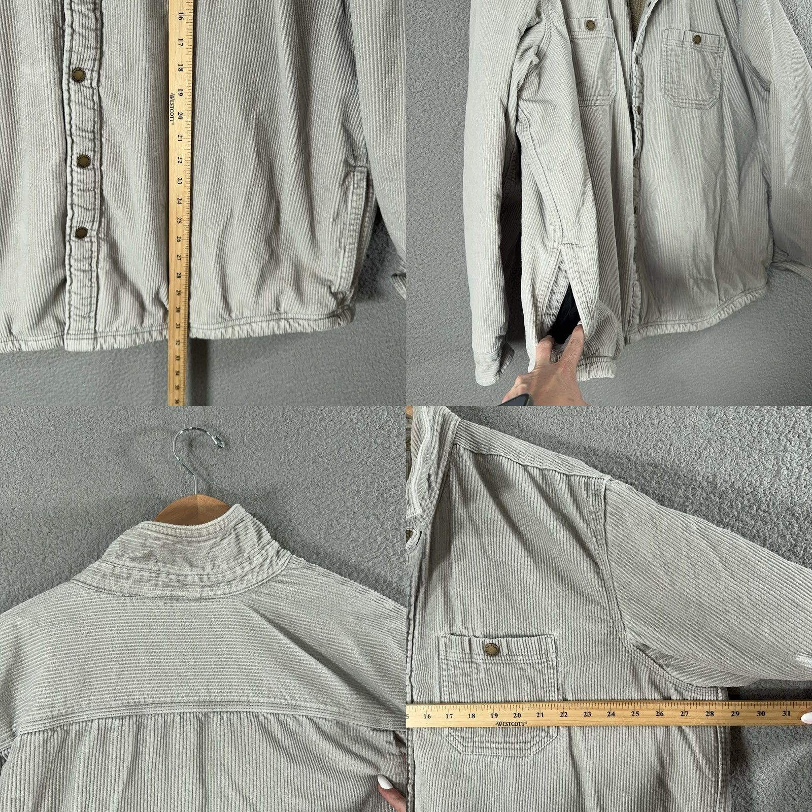 Vintage VINTAGE L.L. Bean Corduroy Shirt Jacket Mens 2XL Gray Bomber Heritage Shacket Size US XXL / EU 58 / 5 - 8 Thumbnail