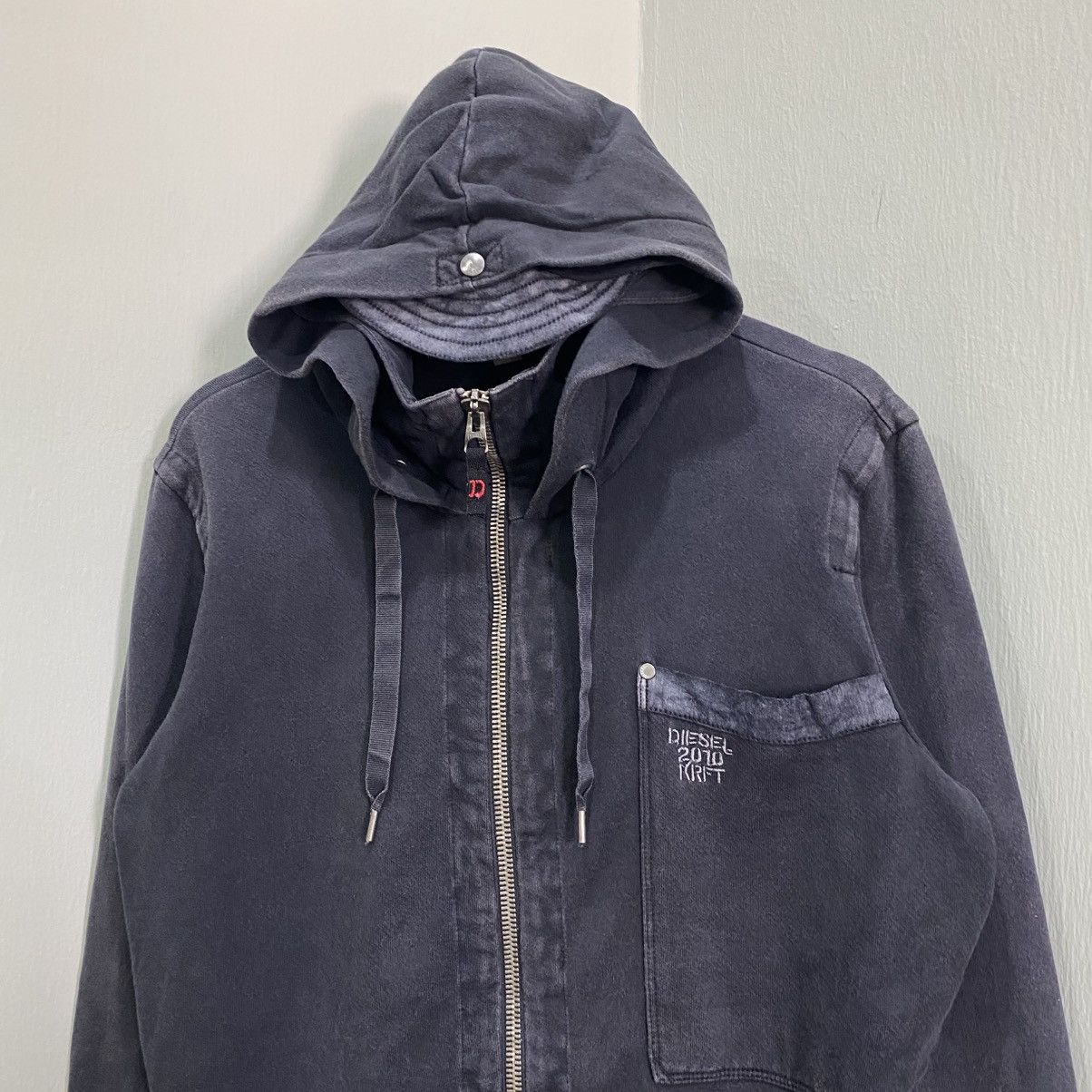 Diesel Archival Diesel 2010 IRFT Multi-Hooded Zip Up Hoodie - Grey Size US M / EU 48-50 / 2 - 4 Thumbnail