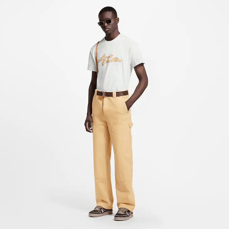 Louis Vuitton Garment-Dyed Denim Carpenter Trousers Size US 32 / EU 48 - 5 Thumbnail
