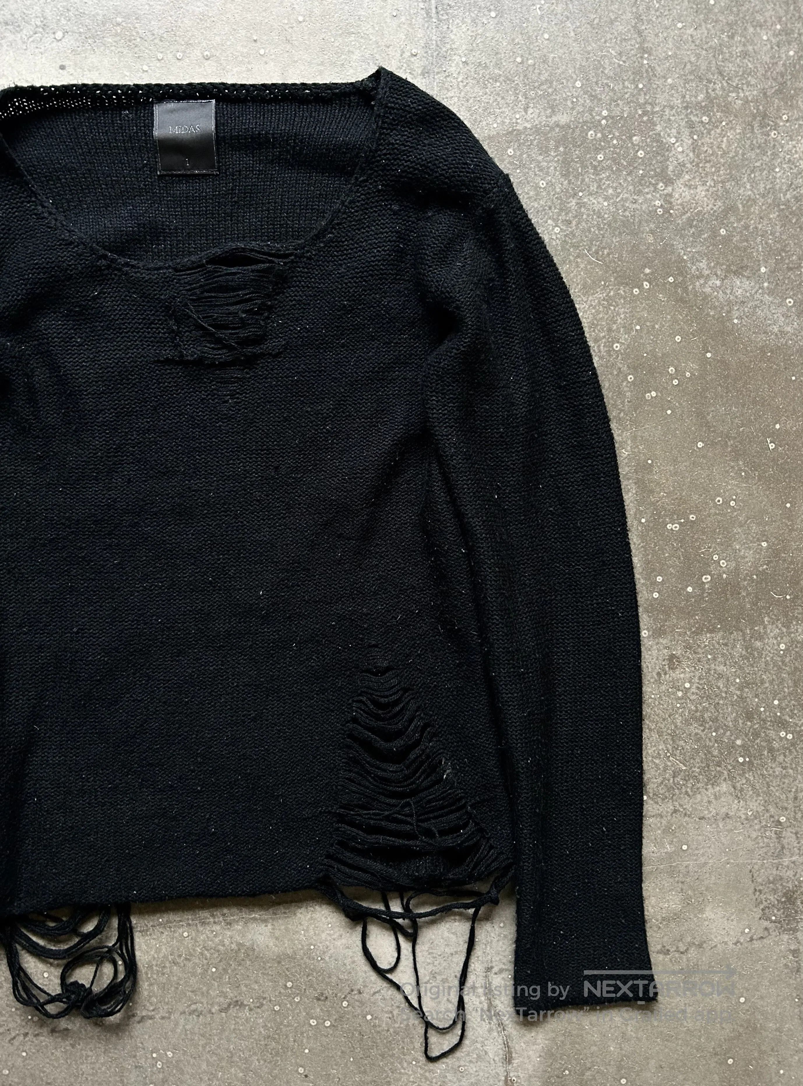 Other MIDAS 90s Distressed Knit Top. Size US S / EU 44-46 / 1 - 4 Thumbnail