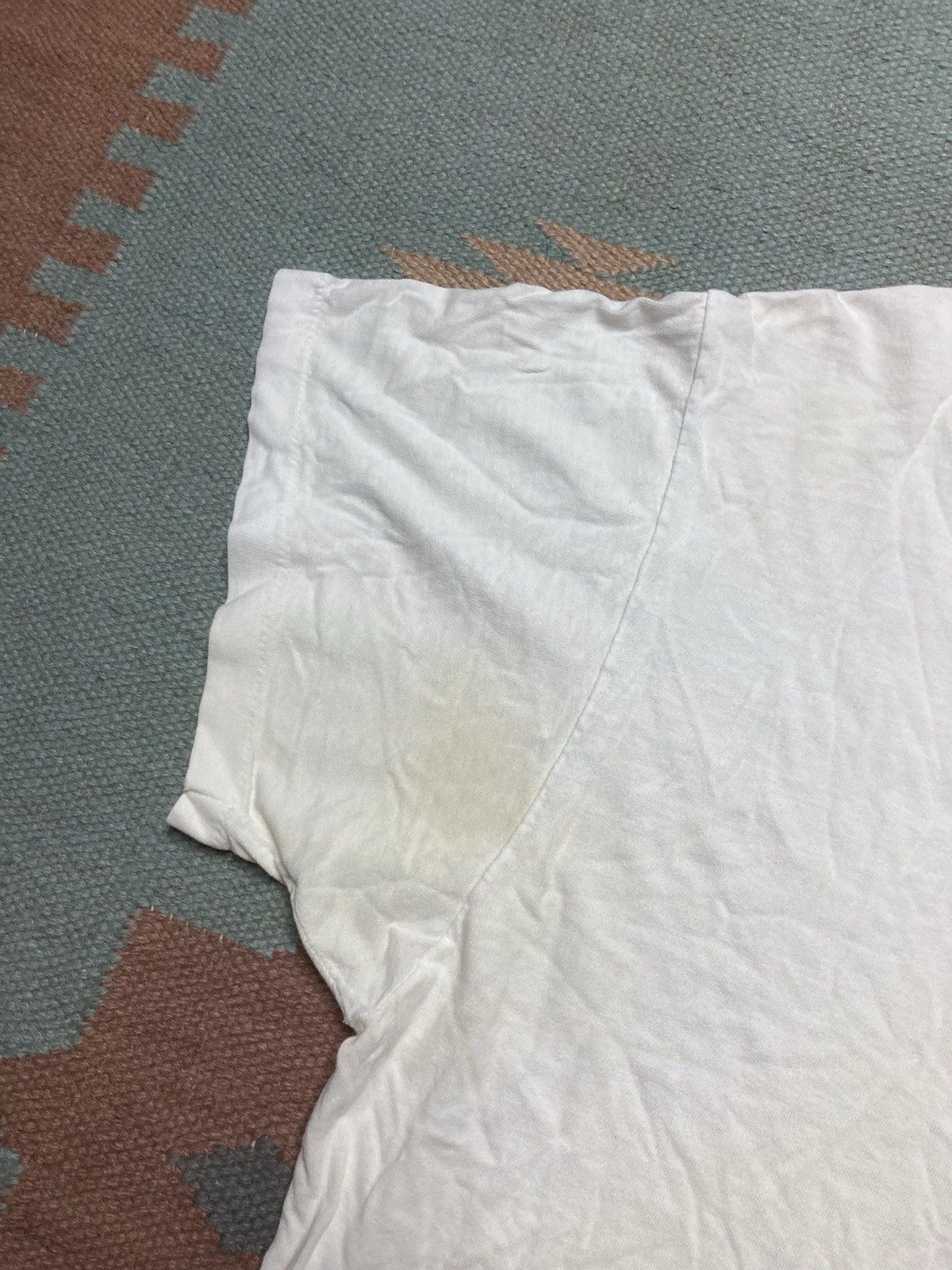 Vintage Vtg blank white t shirt Hanes soft cotton single stitch XL Size US XL / EU 56 / 4 - 3 Thumbnail