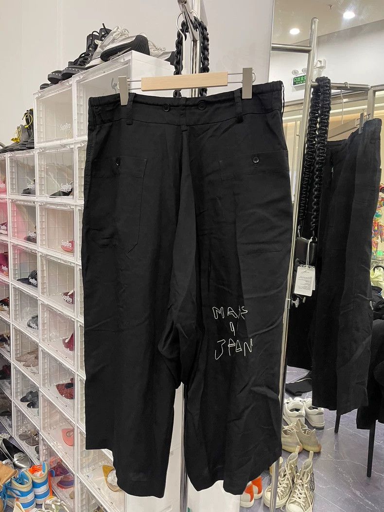 Yohji Yamamoto Yohji Yamamoto size 3 Slogan embroidered pants 2501-Nextarr Size US 30 / EU 46 - 1 Thumbnail