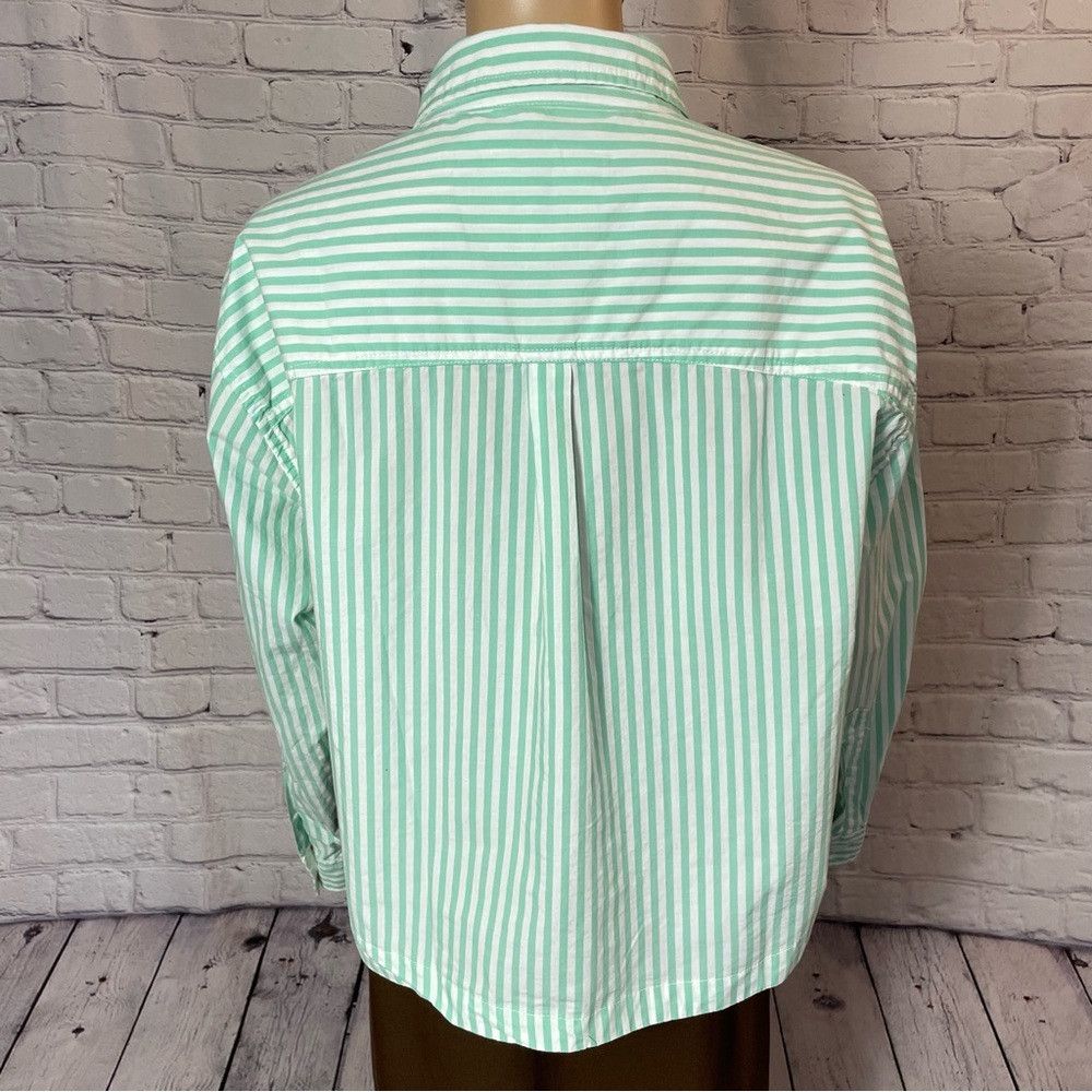 American Eagle Outfitters New American Eagle Outfitters Relaxed Fit Crop Striped Long Size M / US 6-8 / IT 42-44 - 4 Thumbnail