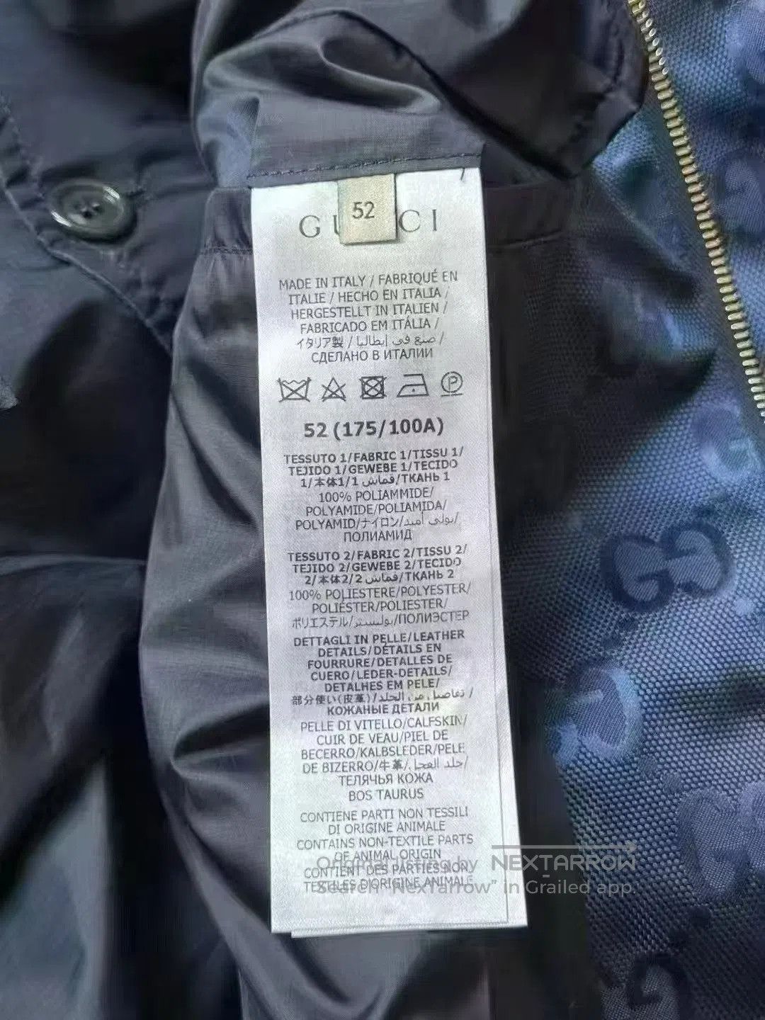 Gucci Guicci Dark Pattern Full Print Jacket| Size US L / EU 52-54 / 3 - 3 Thumbnail