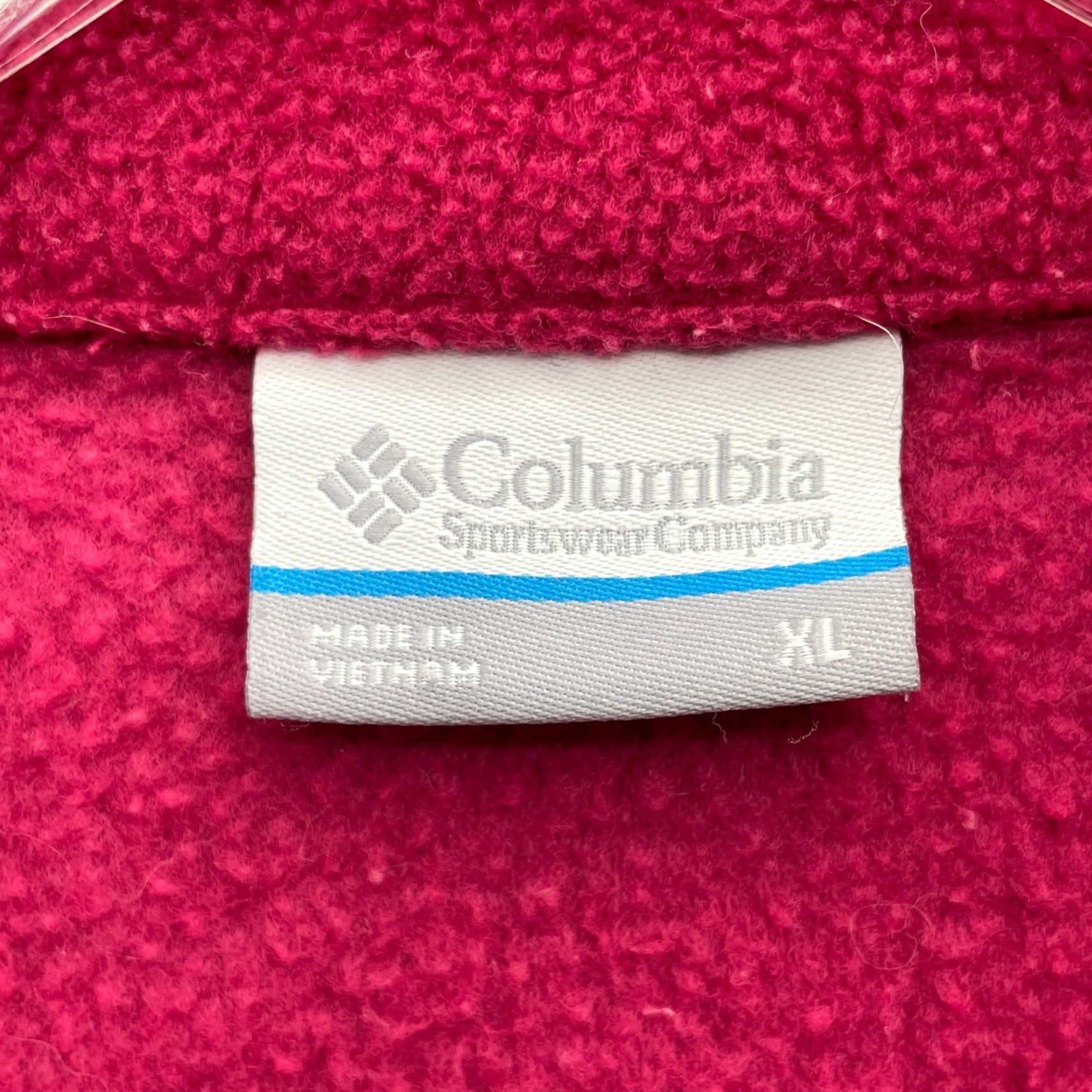 Pinko Columbia Jacket Women XL Hot Pink Soft Fleece MockNeck Athleisure Sport Gorpcore Size XL / US 12-14 / IT 48-50 - 4 Thumbnail