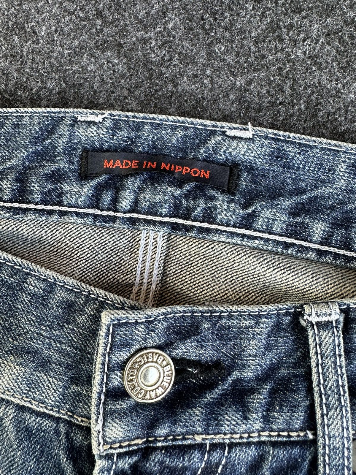 Beauty Beast Vintage Blue Way Nice Faded Washed Denim D269 Size US 32 / EU 48 - 12 Thumbnail