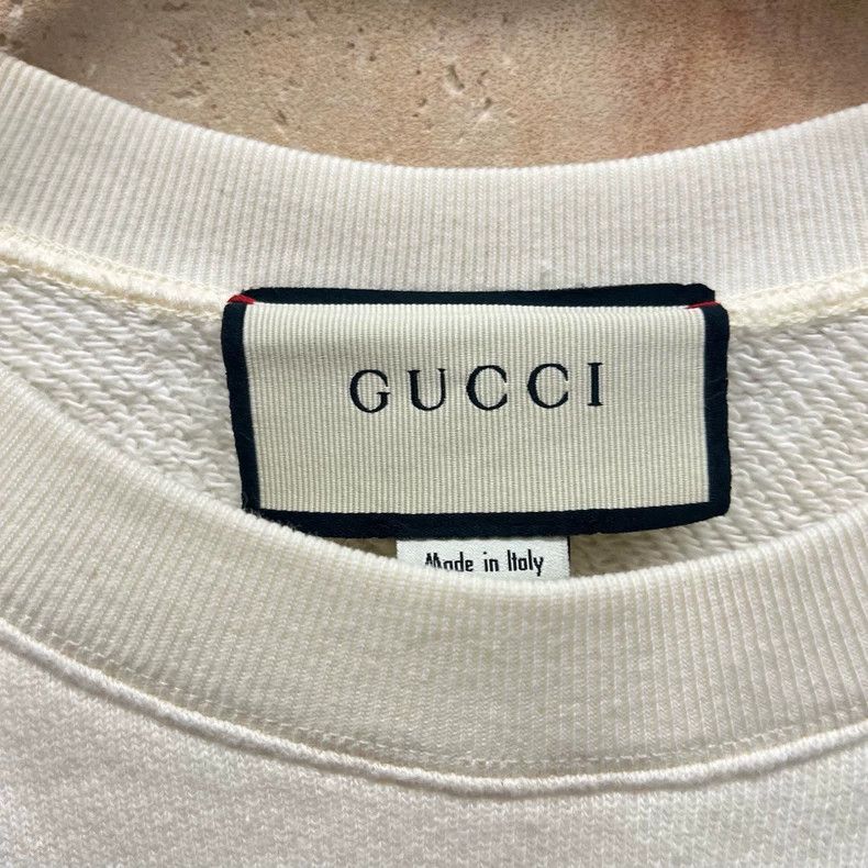Gucci Gucci White double-ring letter logo sweatshirt 2505-Nextarr Size US XS / EU 42 / 0 - 3 Thumbnail