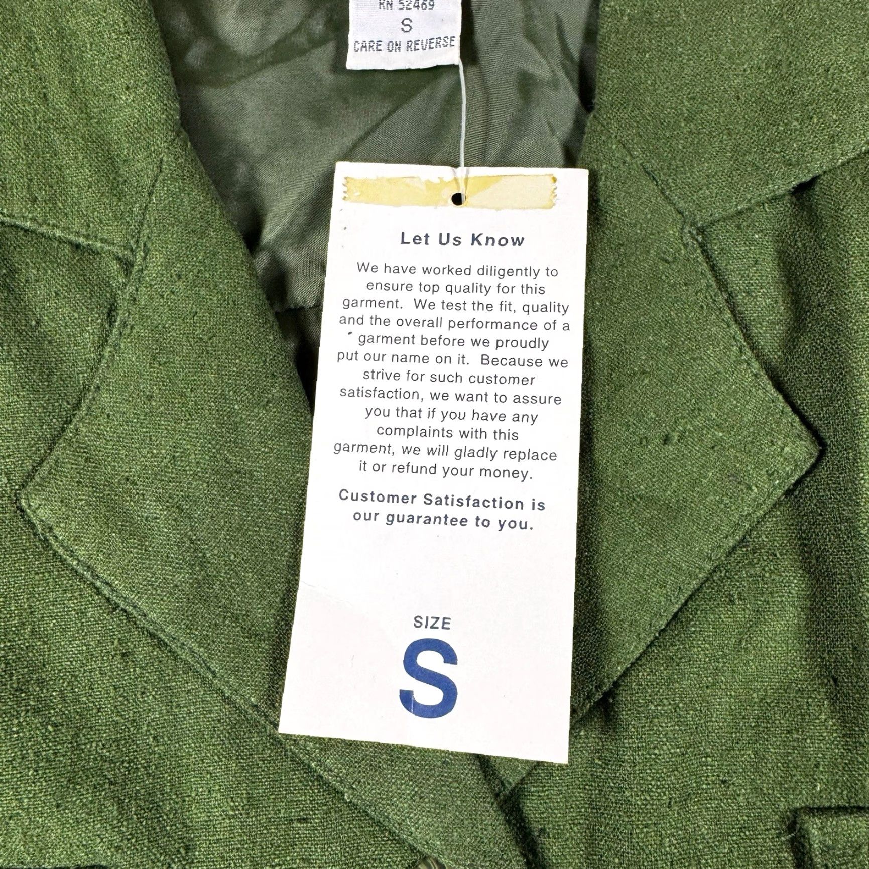 Vintage VINTAGE Silk Shirt White Stag Button-Up Long Sleeve Blouse Women’s Small Green Flutter Sleeve Size S / US 4 / IT 40 - 5 Thumbnail
