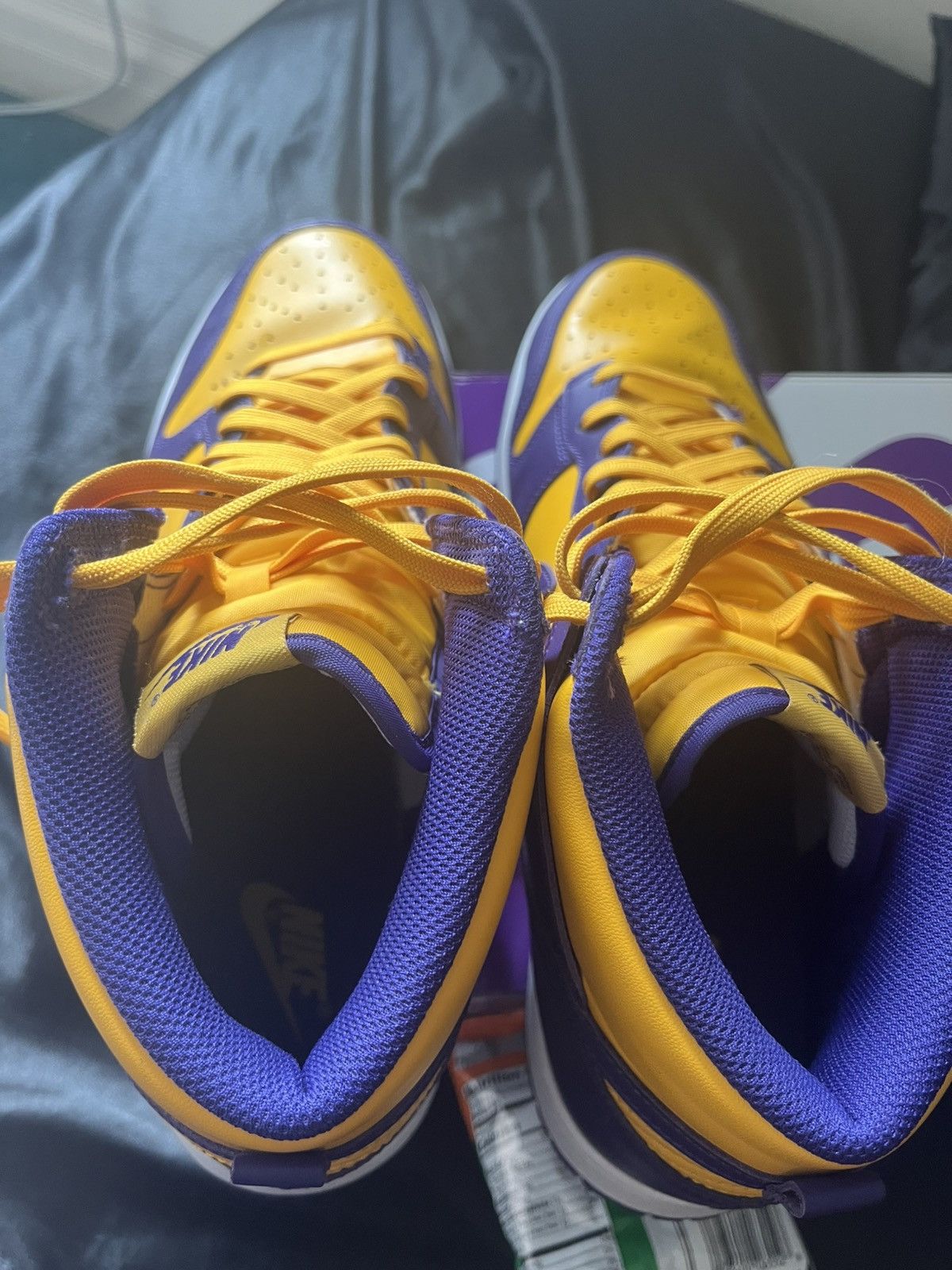Nike Nike Dunk High Lakers Size US 12 / EU 45 - 6 Thumbnail