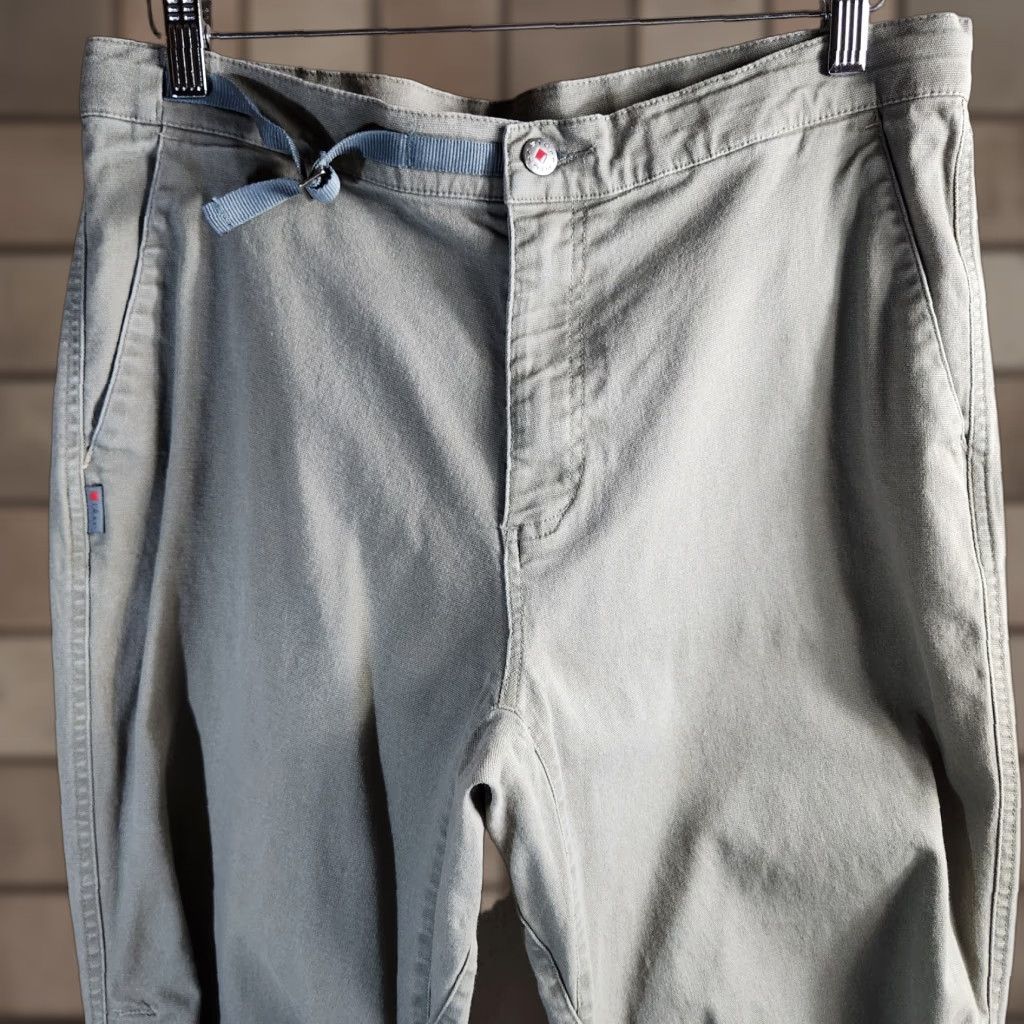 Olive Blurr Womens L Olive Green Camping Utility Workwear Canvas Straight Leg Pants Size 36" / US 14 / IT 50 - 1 Thumbnail
