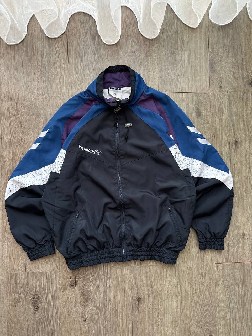 Hummel × Vintage Vintage Hummel Nylon Drill Tracksuit Size US S / EU 44-46 / 1 - 4 Thumbnail