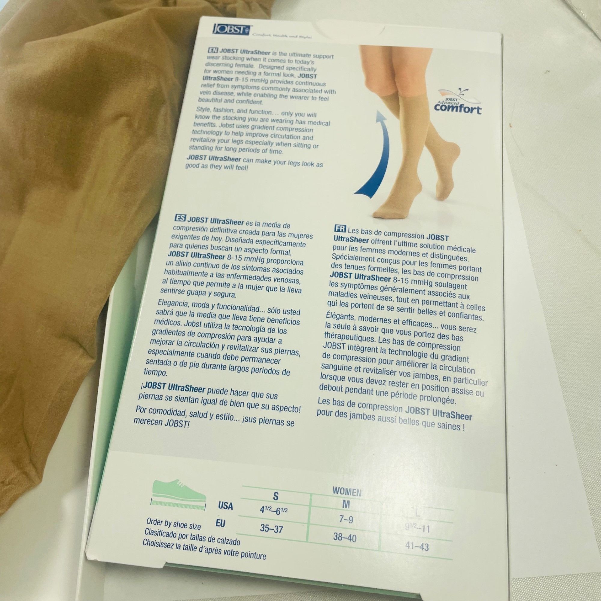 Other Jobst UltraSheer Support Knee-High Compression Stockings 8-1 Size ONE SIZE - 4 Thumbnail