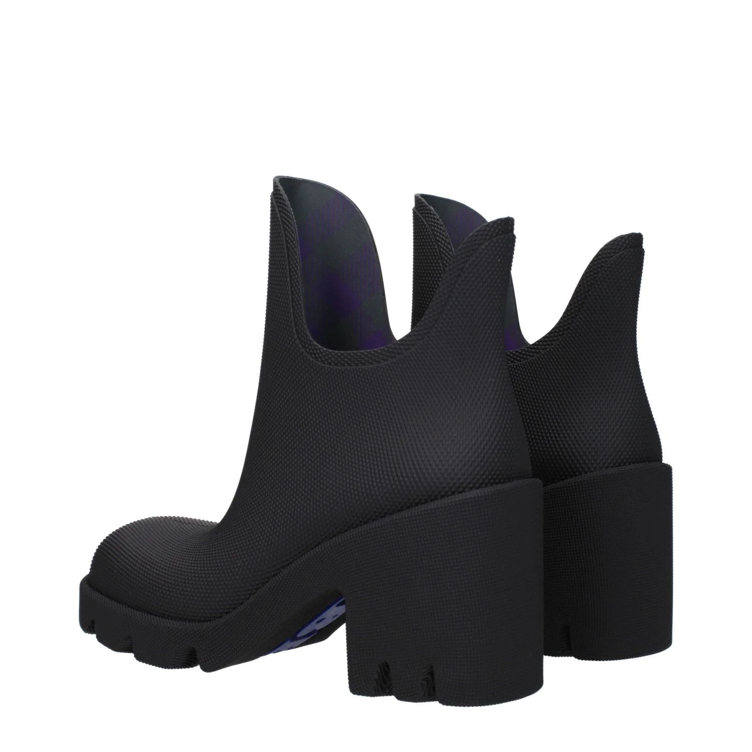 Burberry ob1o1e1024 Rubber Ankle Boots in Black Size US 8 / IT 38 - 4 Thumbnail
