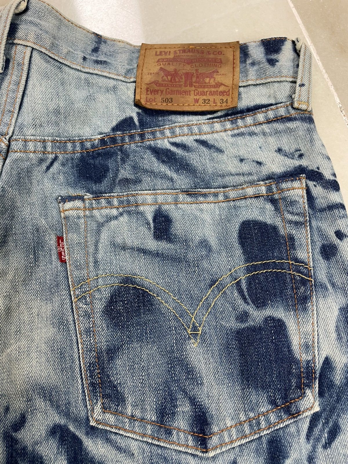 Levi's Vintage Levis Bleach Design very Rare Size US 32 / EU 48 - 8 Thumbnail