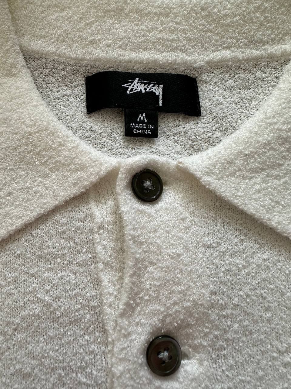 Stussy Stussy Cream Polo Shirt Size US M / EU 48-50 / 2 - 3 Thumbnail