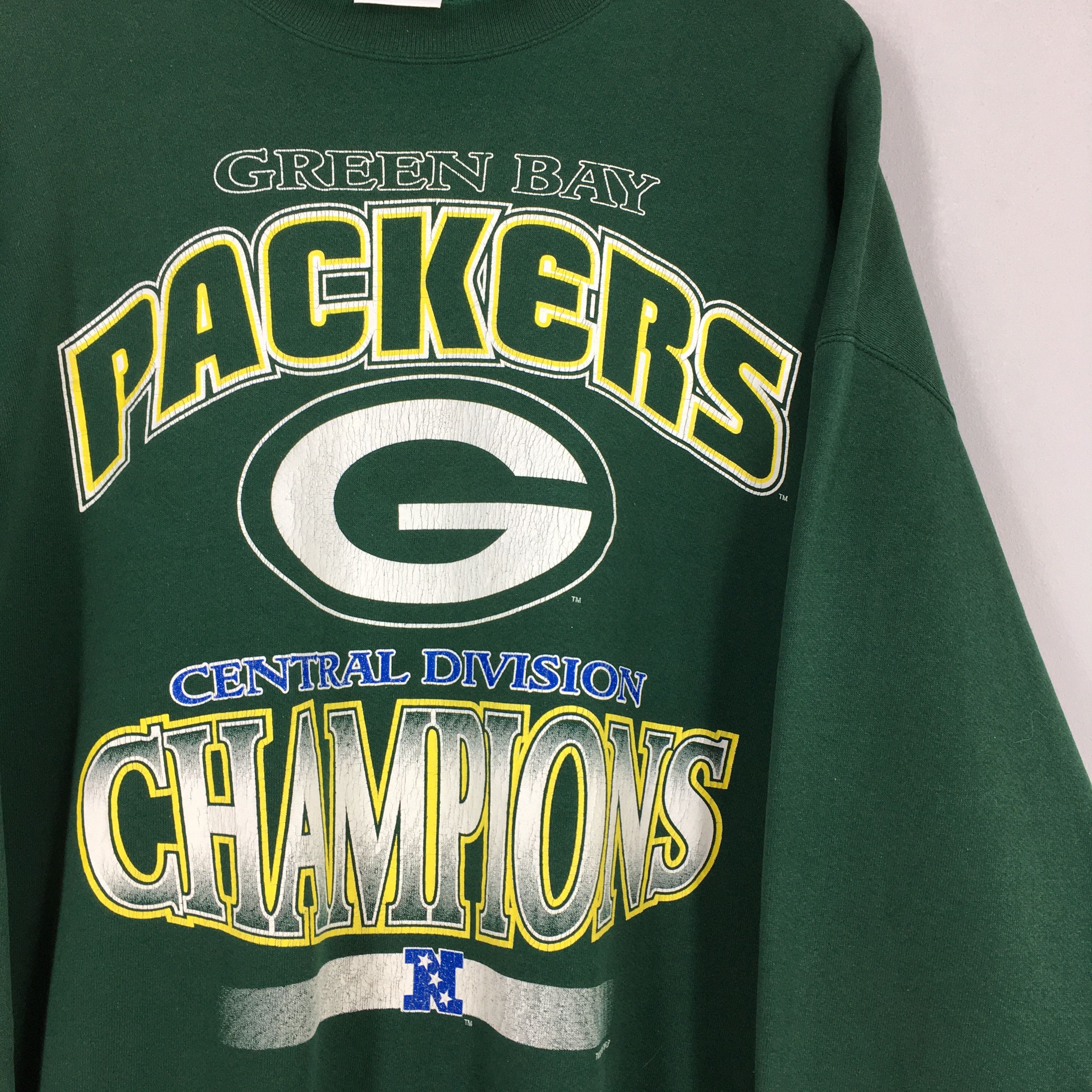 NFL Vintage 90s Green Bay Packers Football Sweatshirt Oversized Size US XXL / EU 58 / 5 - 2 Thumbnail