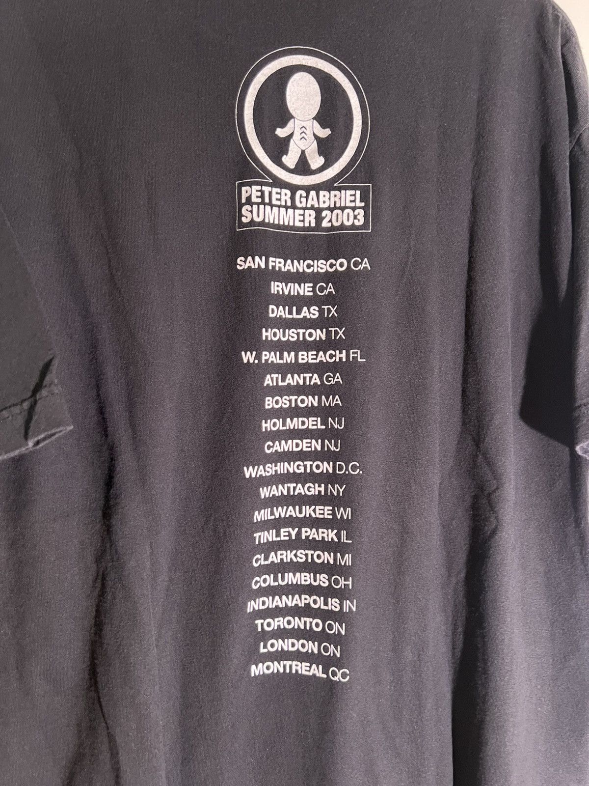 Band Tees Y2K 2000’s VTG Vintage Peter Gabriel Rock Band Artist Shirt Size US XL / EU 56 / 4 - 7 Thumbnail