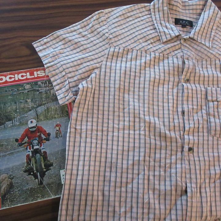 A.P.C. × Designer Vintage A.P.C 50s Sartorial Work Shirt In Plaid Tartan M Size US M / EU 48-50 / 2 - 8 Thumbnail