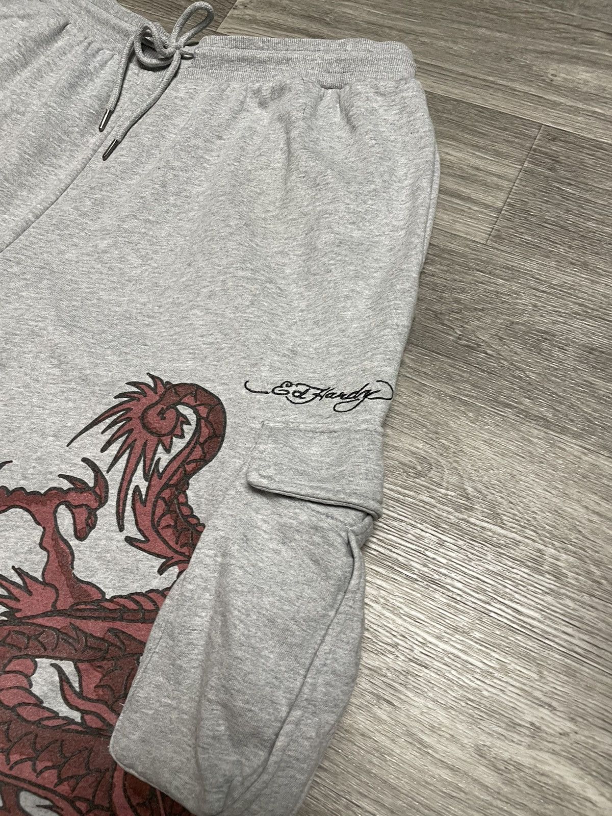Ed Hardy Ed Hardy x Urban Outfitters Dragon Print Cargo Sweatpants Size US 36 / EU 52 - 9 Thumbnail