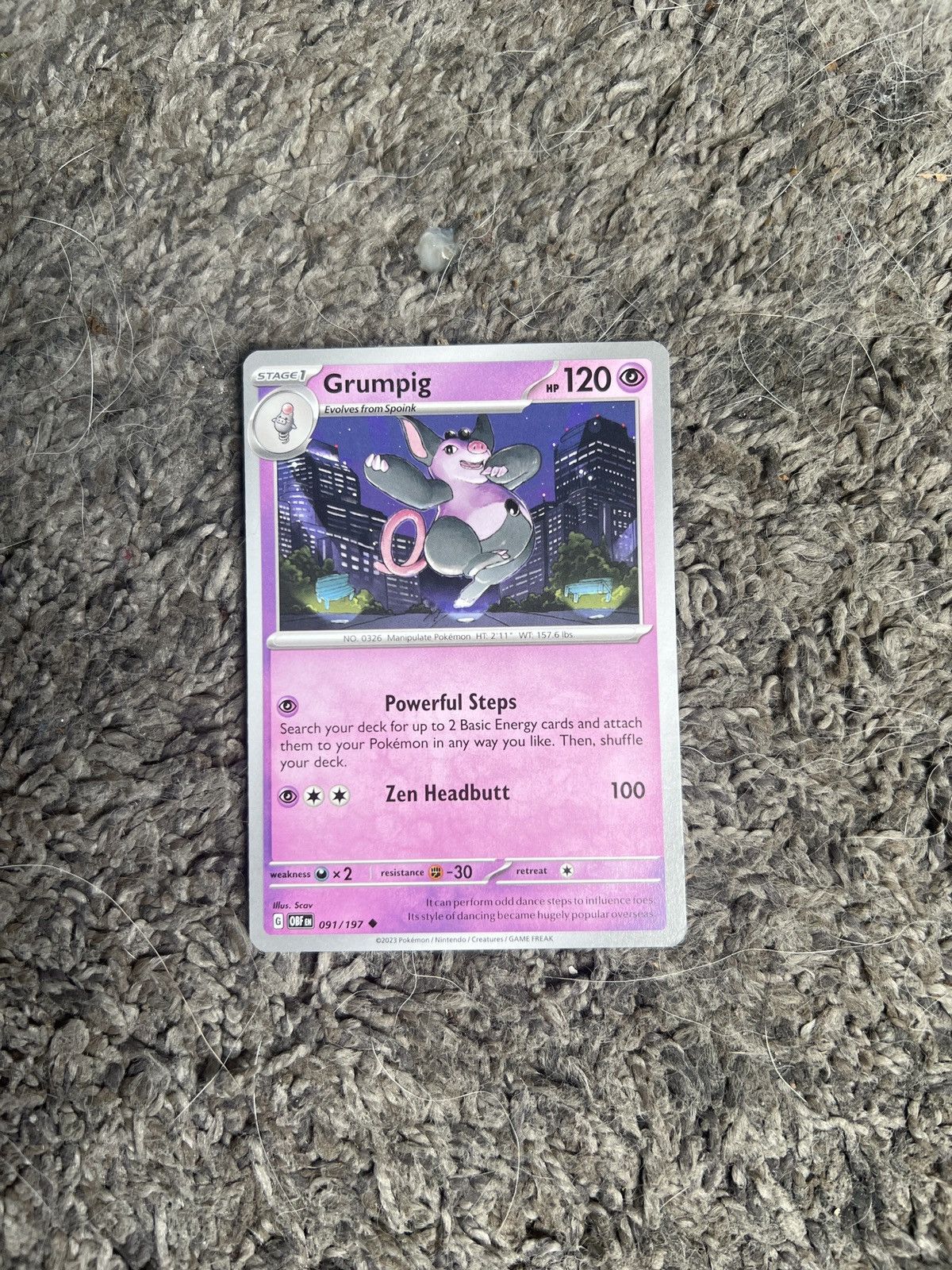 Hypebeast × Nintendo × Pokemon 2023 Pokémon Grumpig Stage 1 Card Size ONE SIZE - 1 Thumbnail