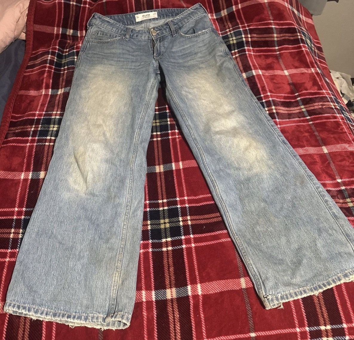 Hollister Low rise baggy denim jeans Size US 27 - 1 Thumbnail