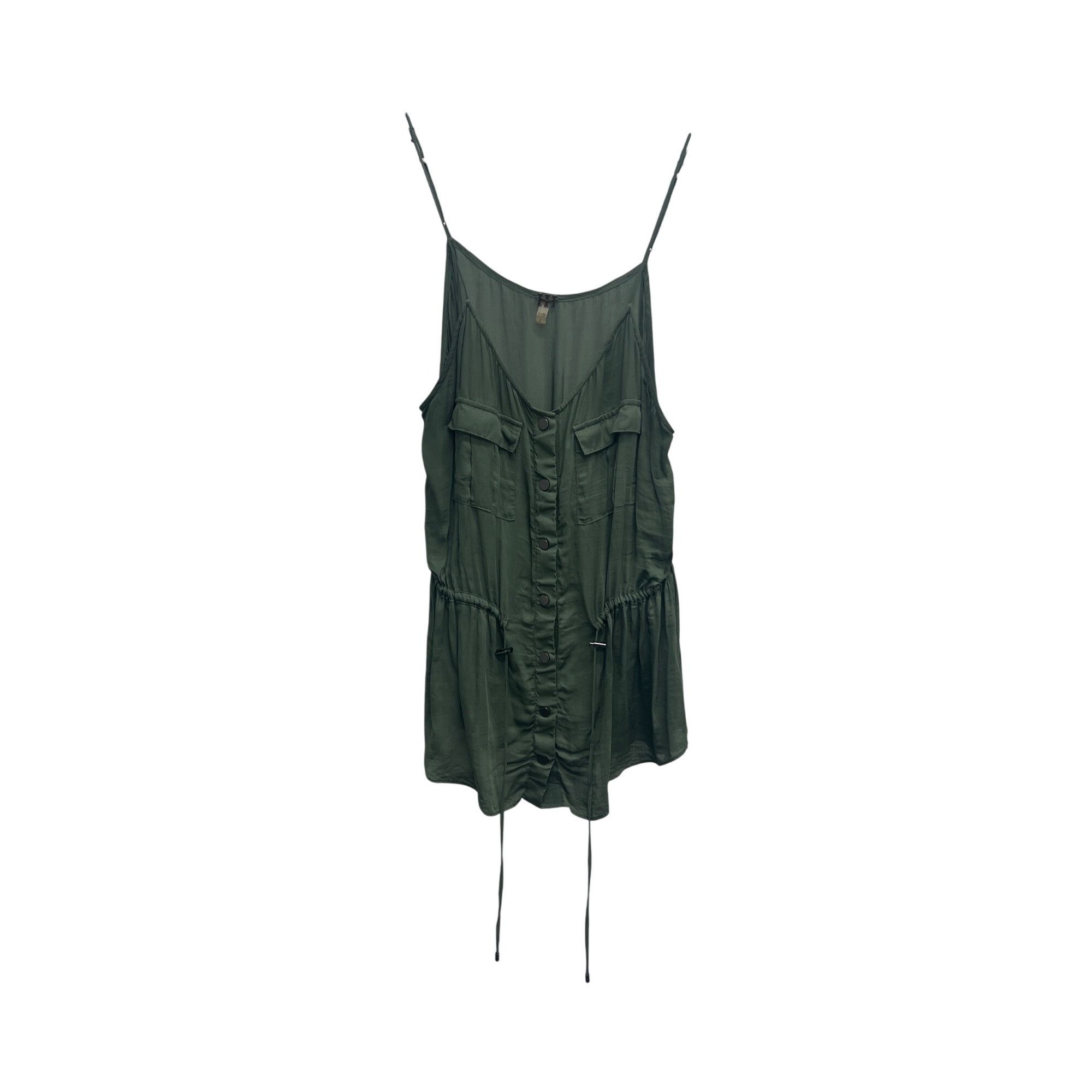 Haute Hippie Haute Hippie Getaway Snap-Front Satin Camisole Size S / US 4 / IT 40 - 2 Thumbnail