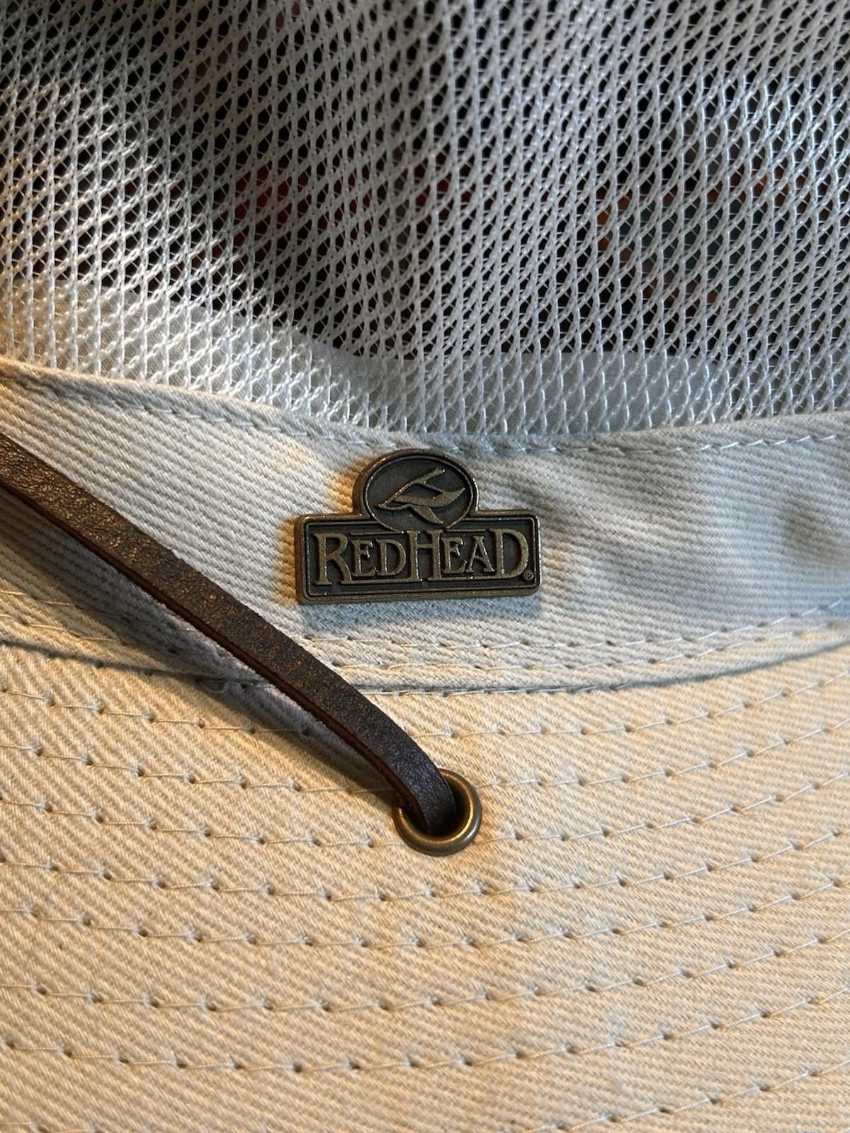 Redhead Red Head Full Brim Tan Bucket Safari Hat Vented Neck Strap Size ONE SIZE - 2 Thumbnail