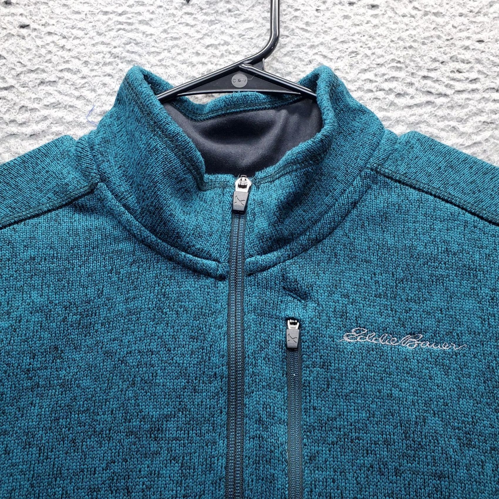 Eddie Bauer Eddie Bauer Better Sweater Mens L Teal Fleece Lined Athletic Mock Neck 1/4 Zip Size US L / EU 52-54 / 3 - 7 Thumbnail