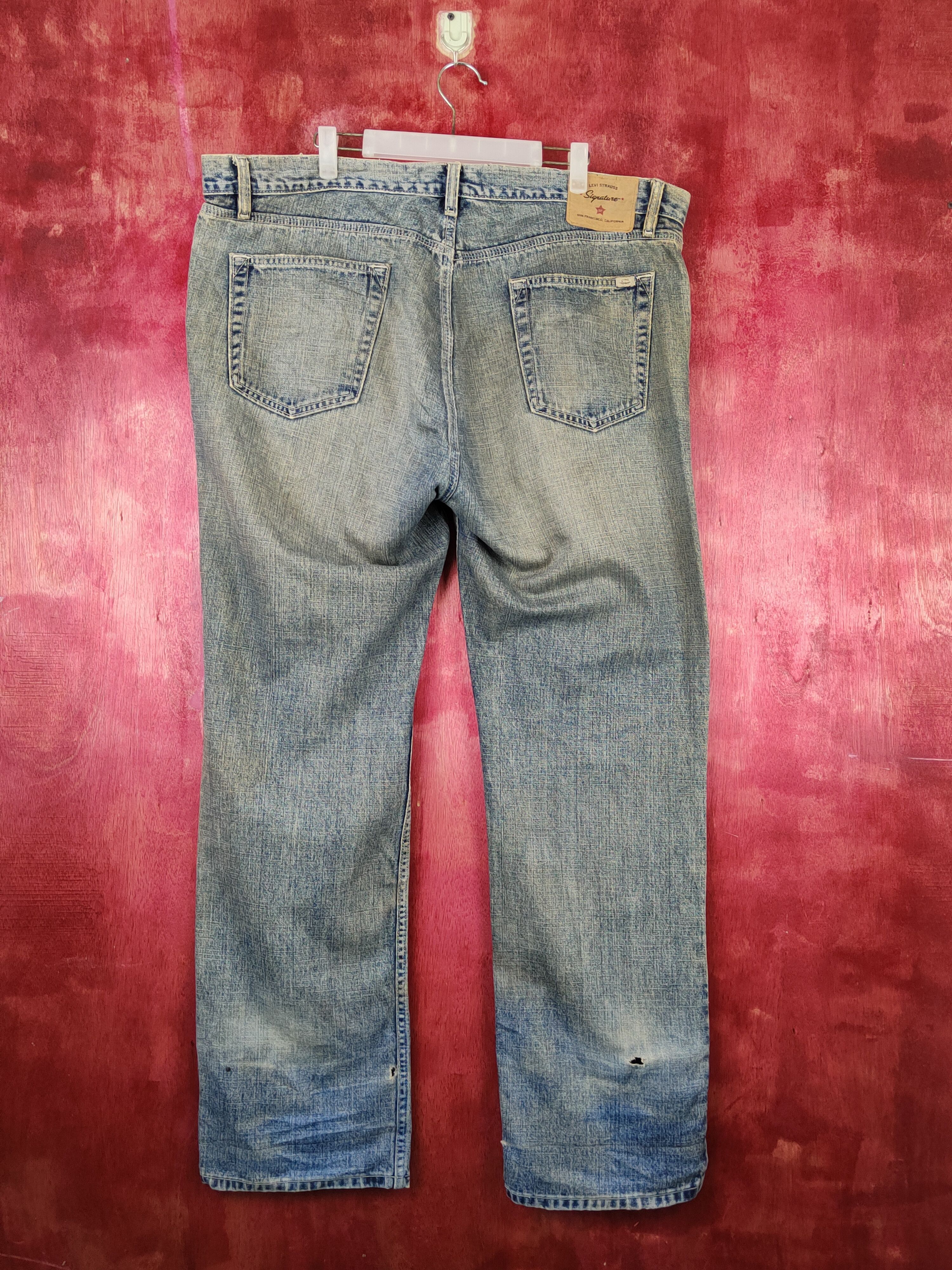 Levi's Levi's Dark Blue Faded Distressed Ripped Jeans #S1695 Size US 42 / EU 58 - 7 Thumbnail