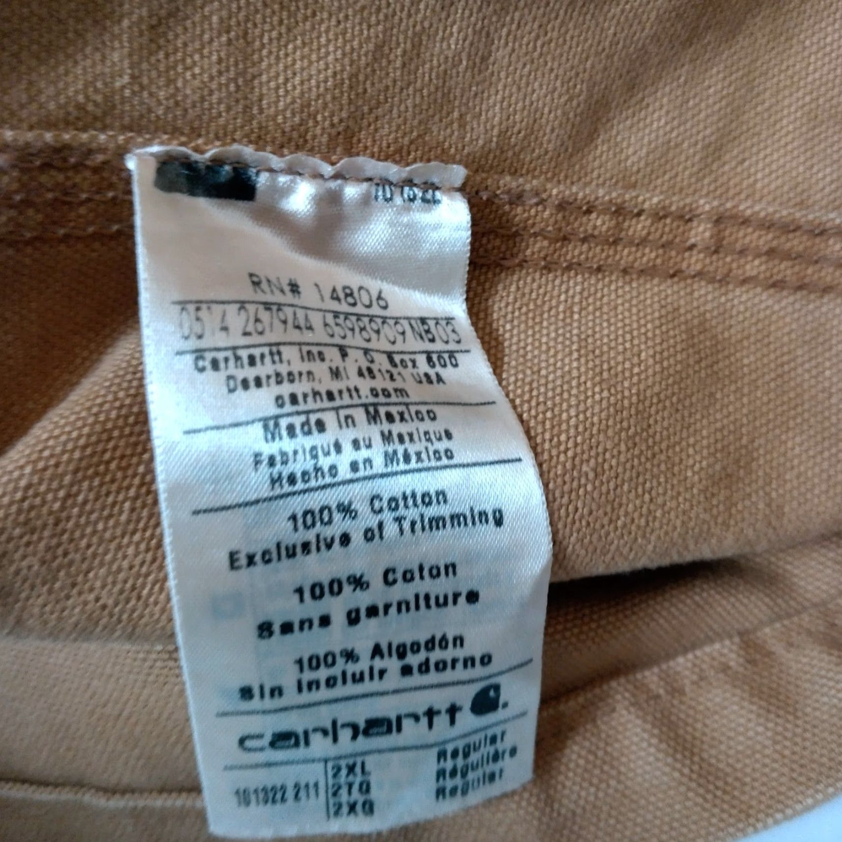 Carhartt VINTAGE Carhartt Chore Jacket WVU Mountaineers 2XL Brown Duck Canvas 101322 211 Work Size US XXL / EU 58 / 5 - 6 Thumbnail