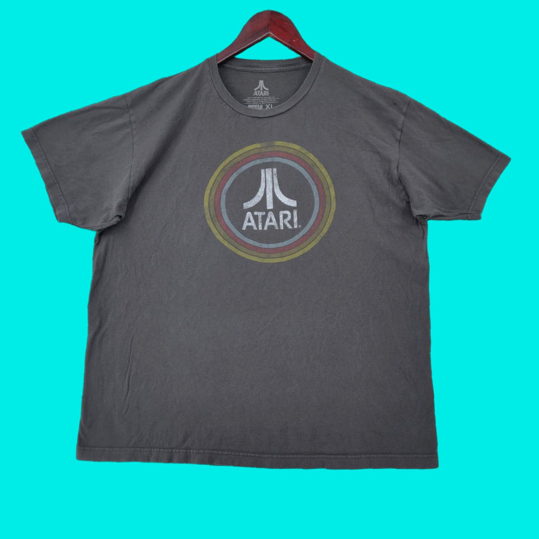 Ripple Junction Atari T Shirt Mens XL Grey Short Sleeve Retro Video Game Ripple Junction Size US XL / EU 56 / 4 - 1 Thumbnail