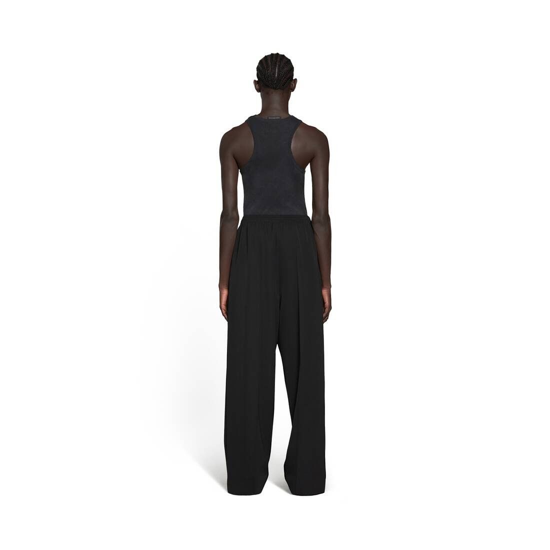 Balenciaga o1w1db10425 Elastic Waist Pant in Black Size US 26 / EU 42 - 5 Thumbnail