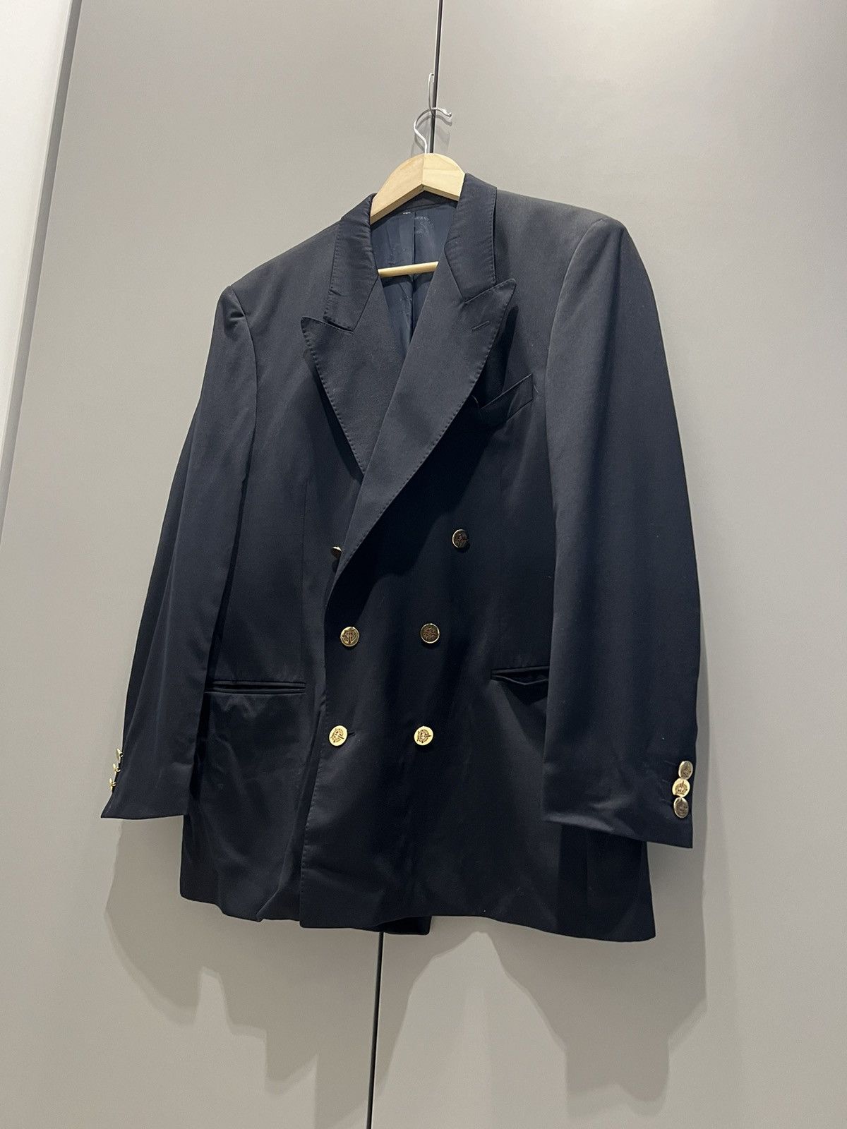 Paul & Shark Paul Shark Double Breasted Blazer Black Gold Buttons Classic Size US L / EU 52-54 / 3 - 16 Thumbnail