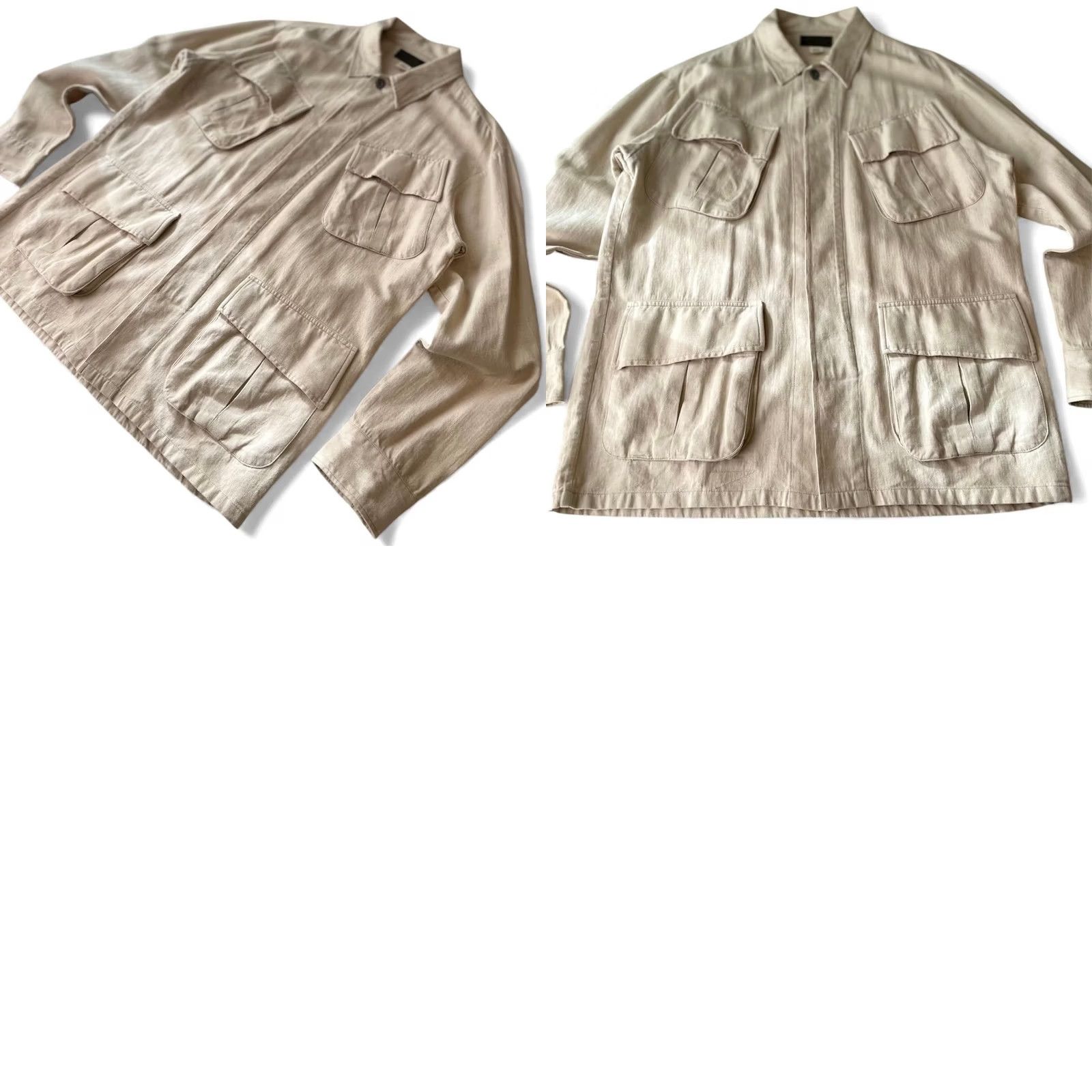 Ralph Lauren RRL RALPH LAUREN Men's Jacket Ivory M Solid Casual USED Fatigue Jungle Style Size US M / EU 48-50 / 2 - 8 Thumbnail