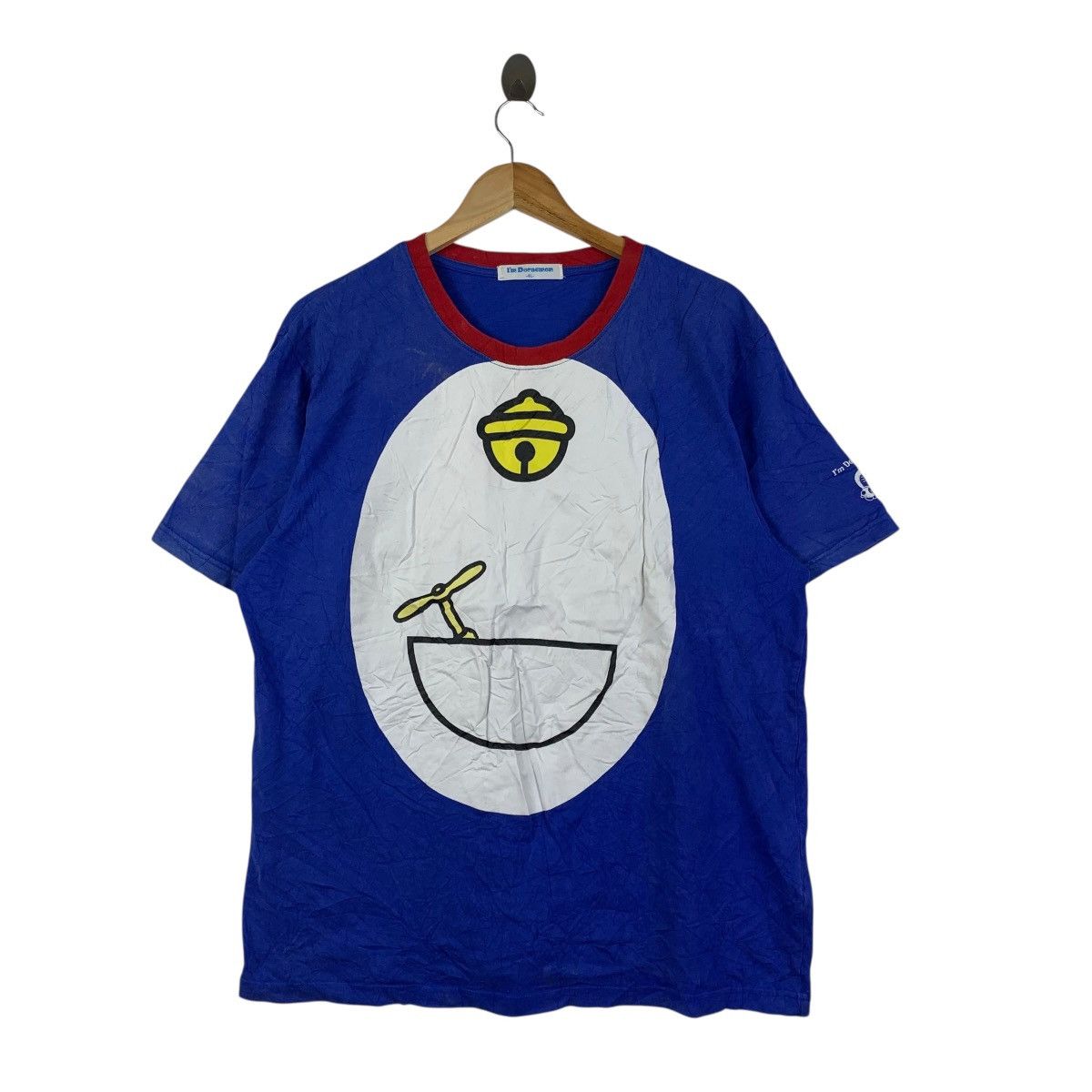 Vintage I’m Doraemon Tee Blue Anime Graphic T-Shirt Size US XXL / EU 58 / 5 - 1 Thumbnail