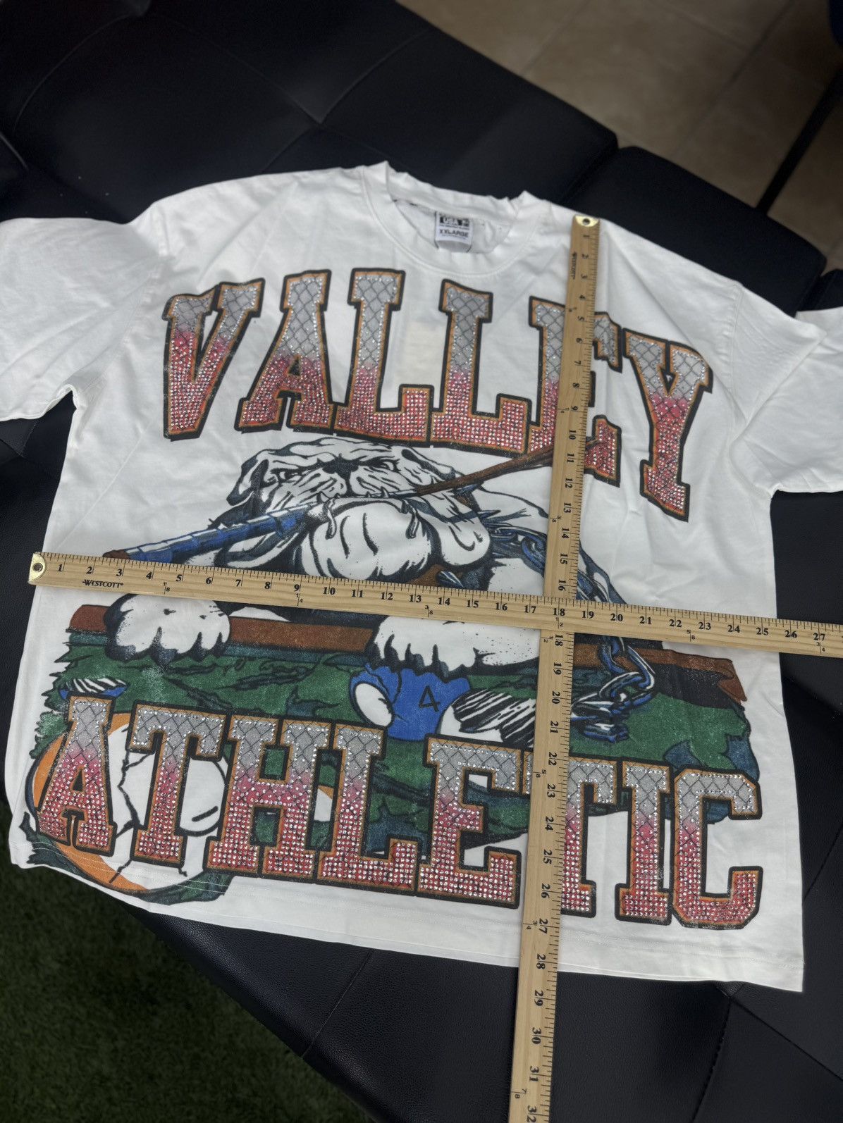 Vale Valley Stone BullDog Tee Shirt Shiny Size XXL (NEW) Size US XXL / EU 58 / 5 - 6 Thumbnail