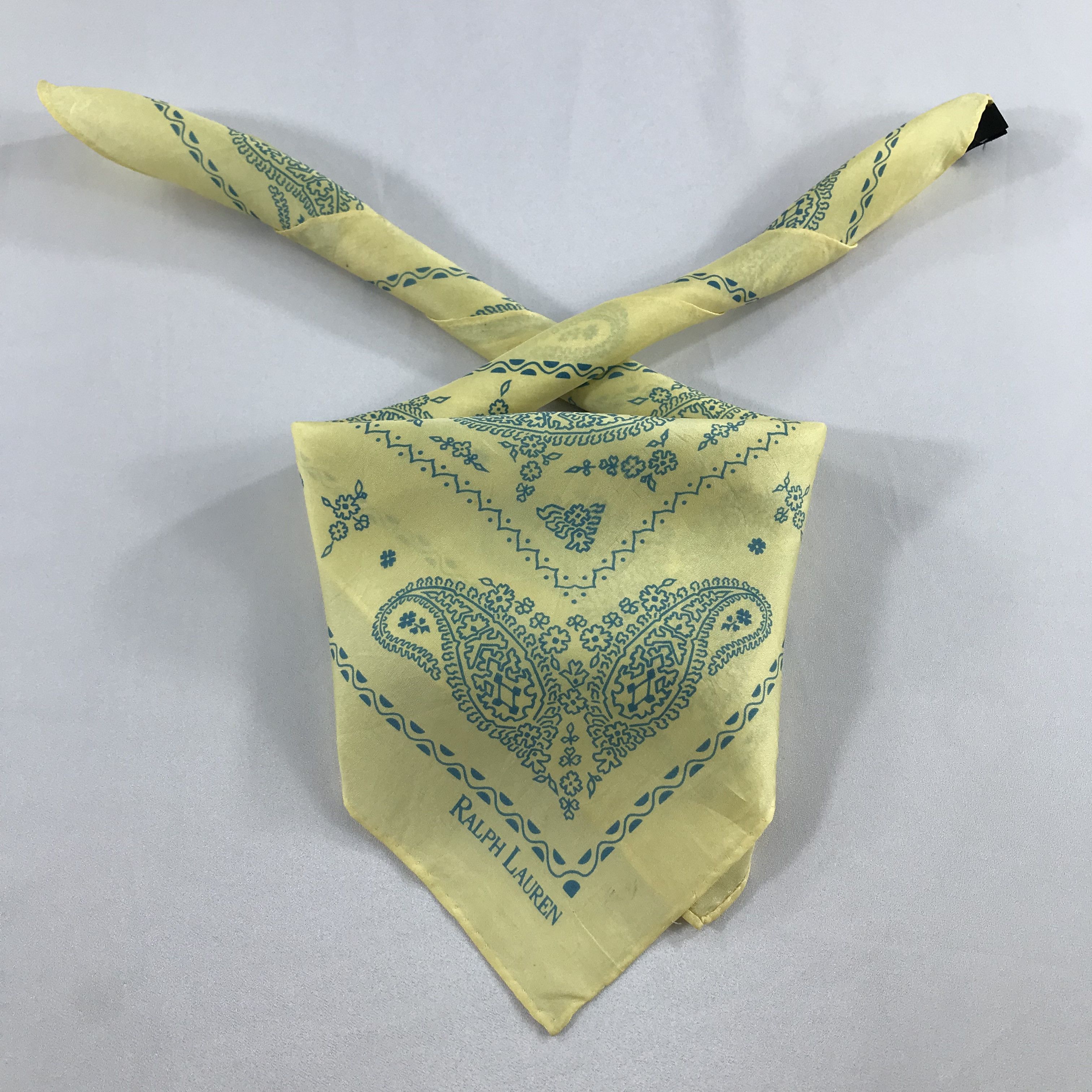 Ralph Lauren × Vintage Ralph Lauren Bandana / Handkerchief / Neckerchief - S2434 Size ONE SIZE - 3 Thumbnail