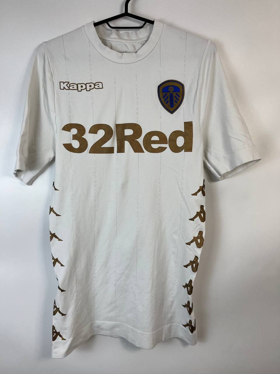 LEEDS UNITED 2017/2018 HOME FOOTBALL SHIRT KIT KAPPA Sz L