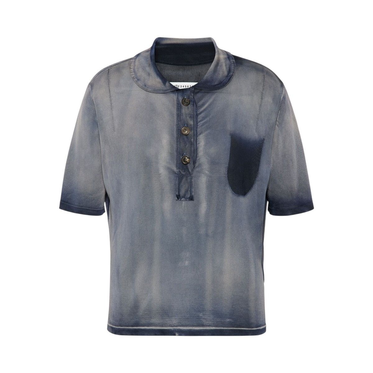 Maison Margiela $2,265 FW25 viscose sun faded polo top Size US M / EU 48-50 / 2 - 1 Thumbnail